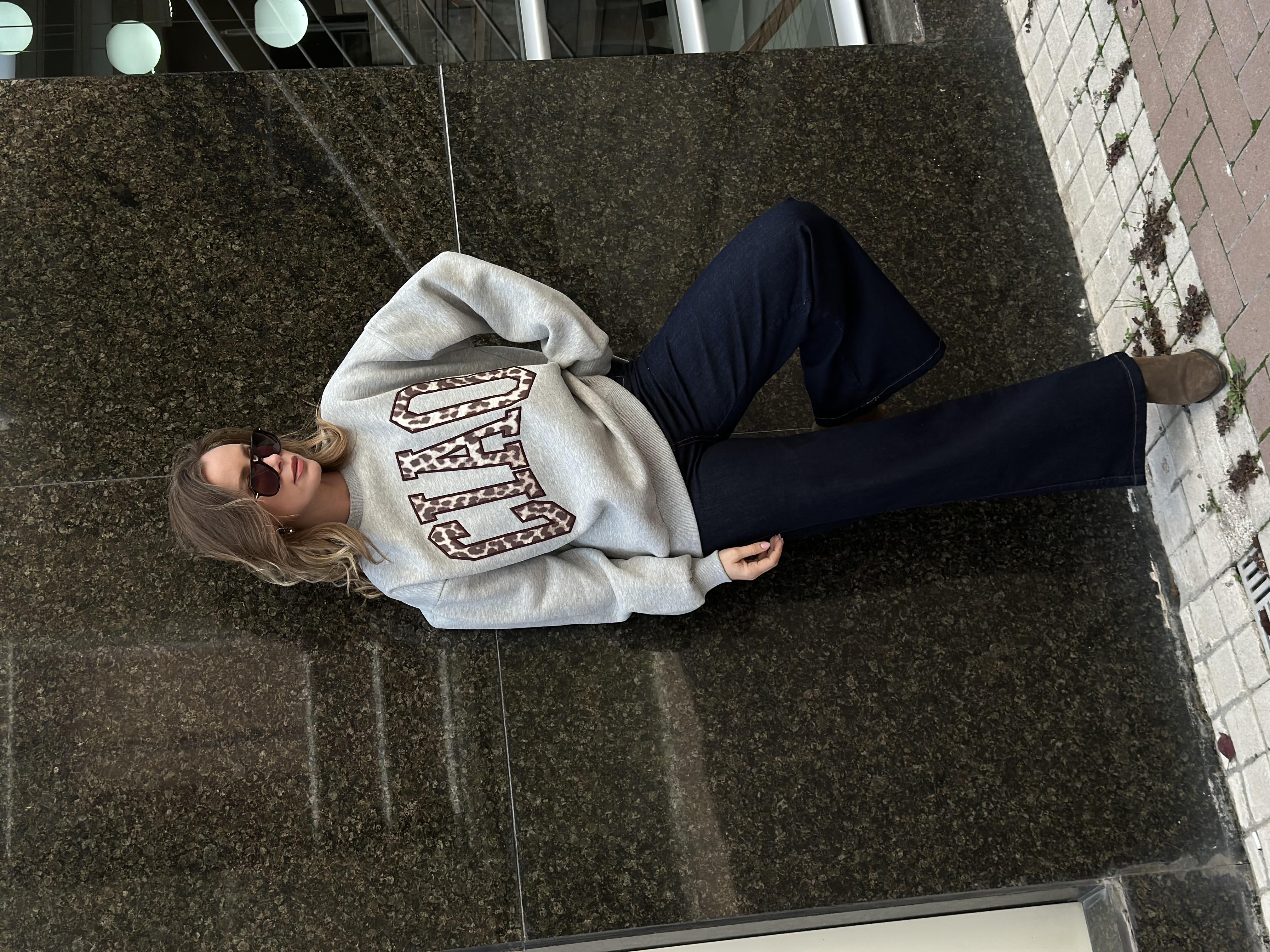 0855 CIAO YAZILI SWEAT