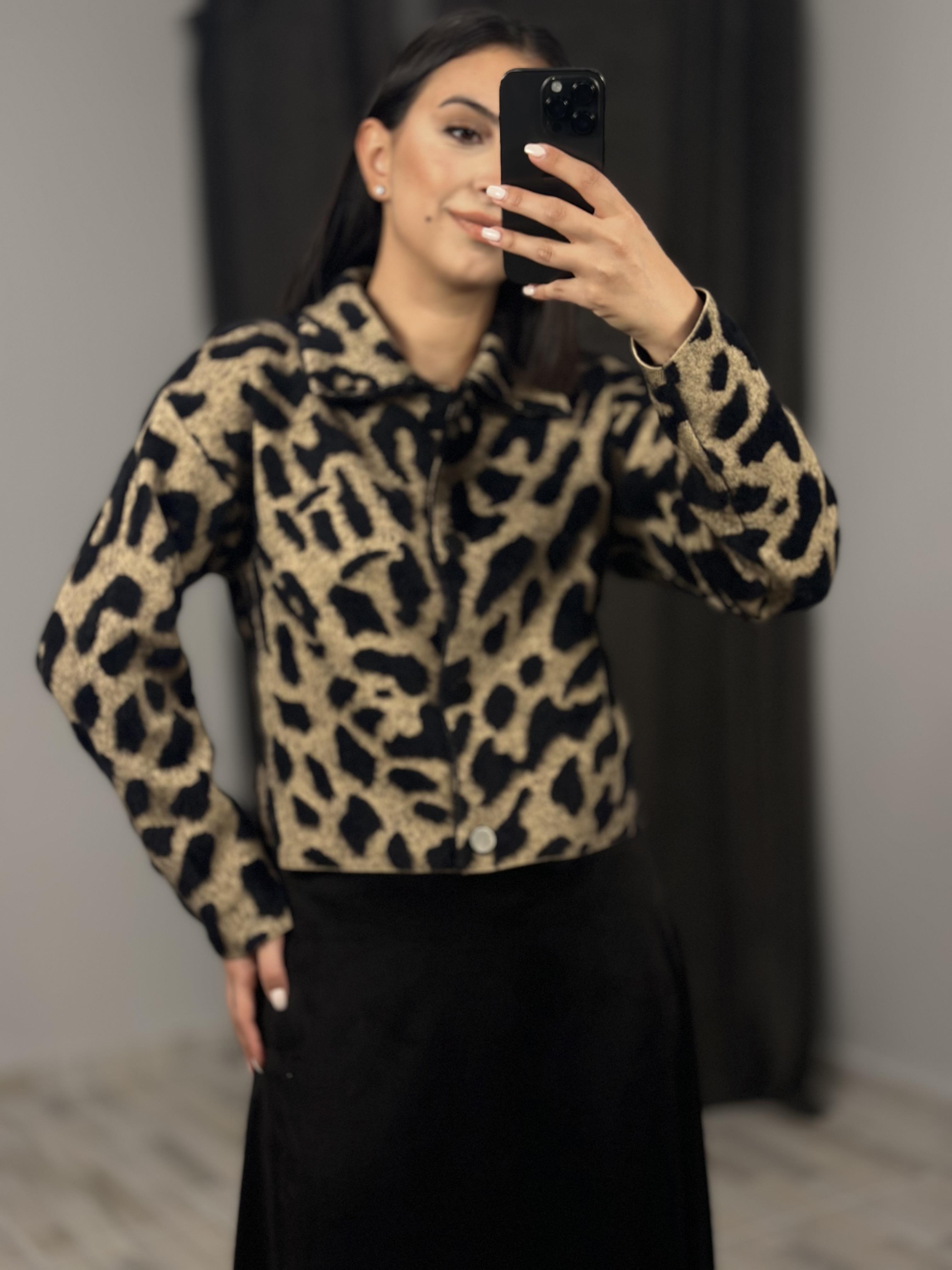 155 LEOPAR DESEN CEKET