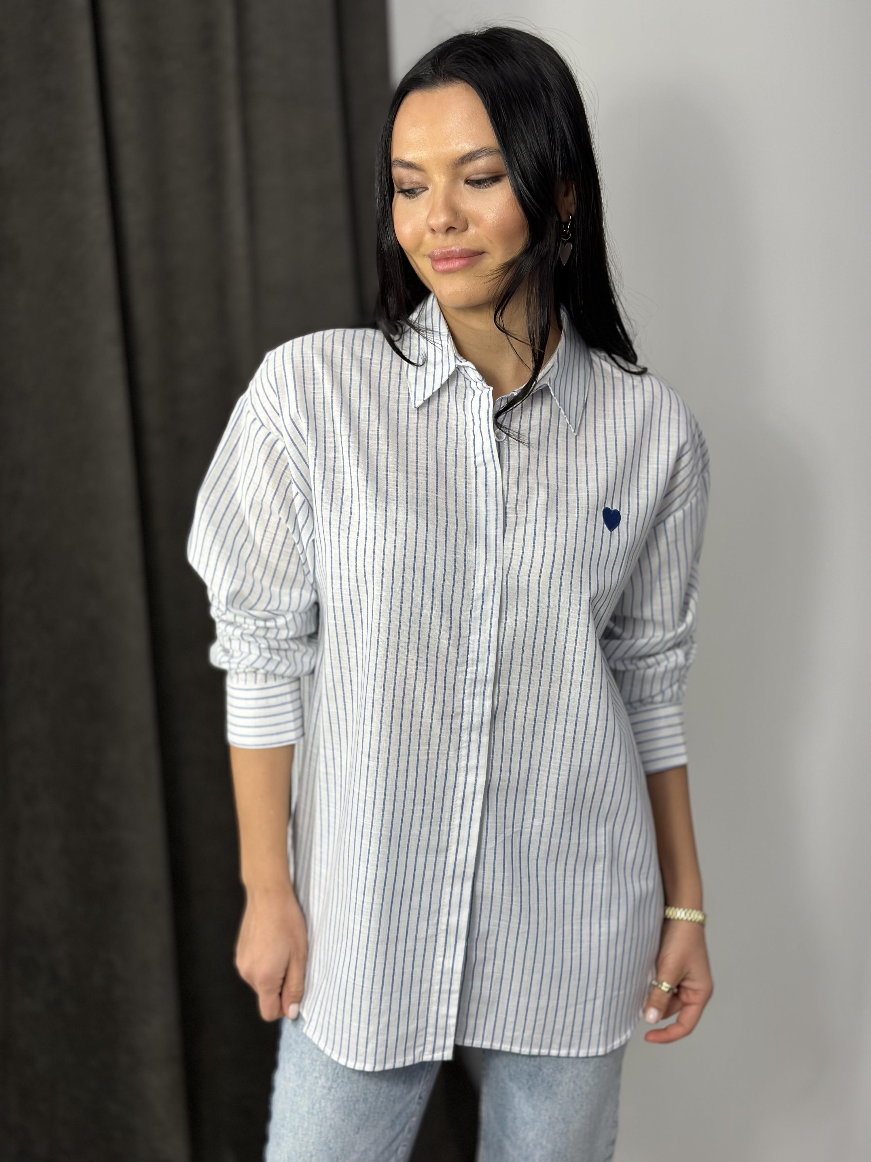 16153 CIZGILI KALPLI GOMLEK