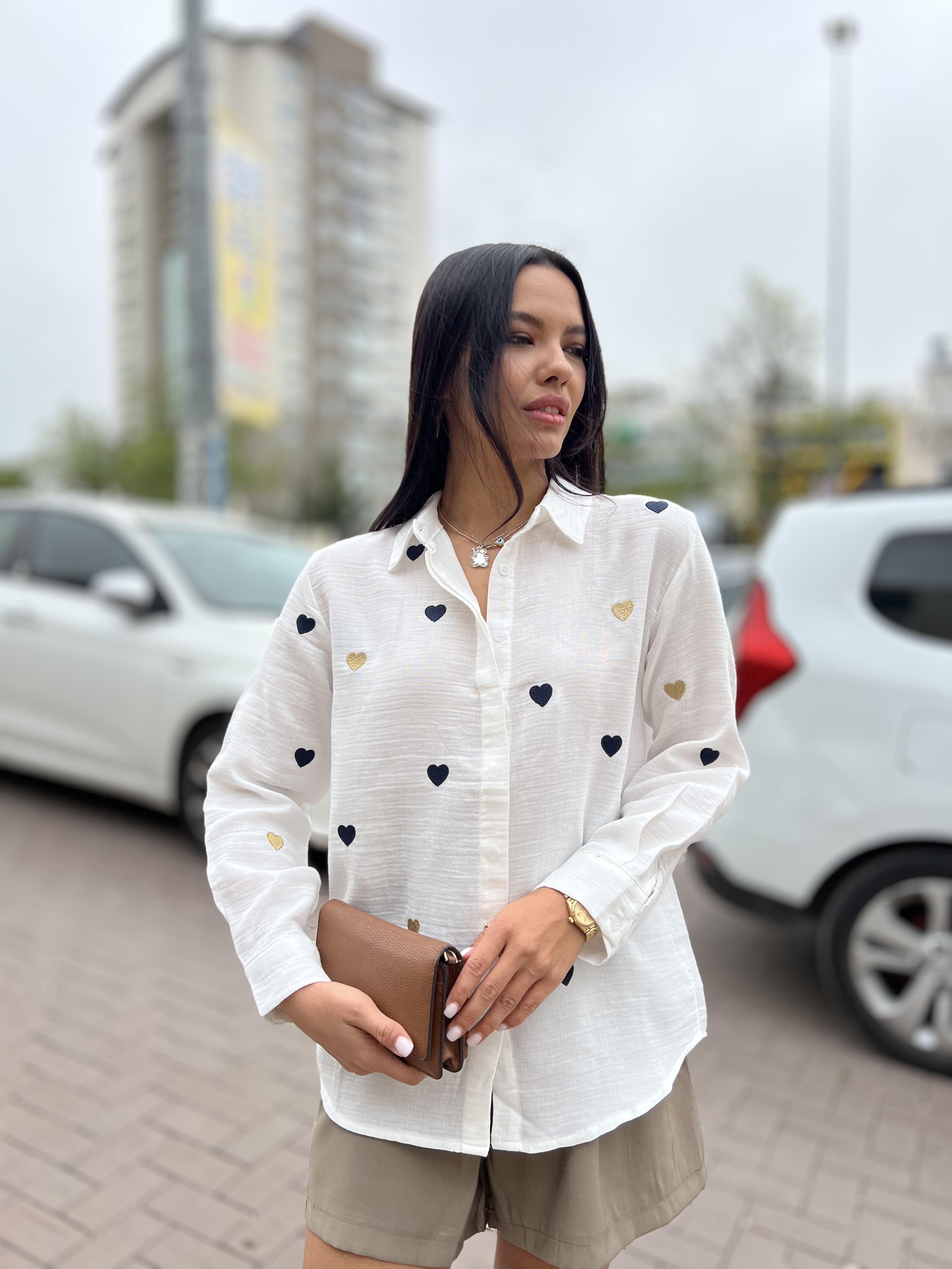 16242 RENKLI KALP NAKISLI GOMLEK