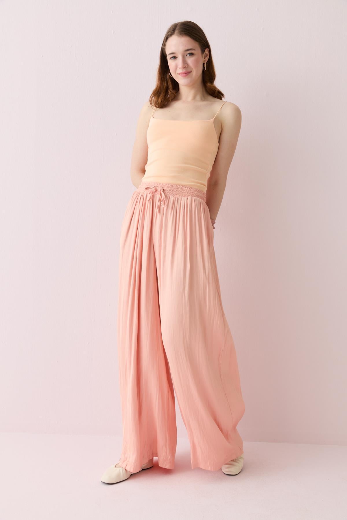 16632 SATEN BAGCIKLI PANTOLON