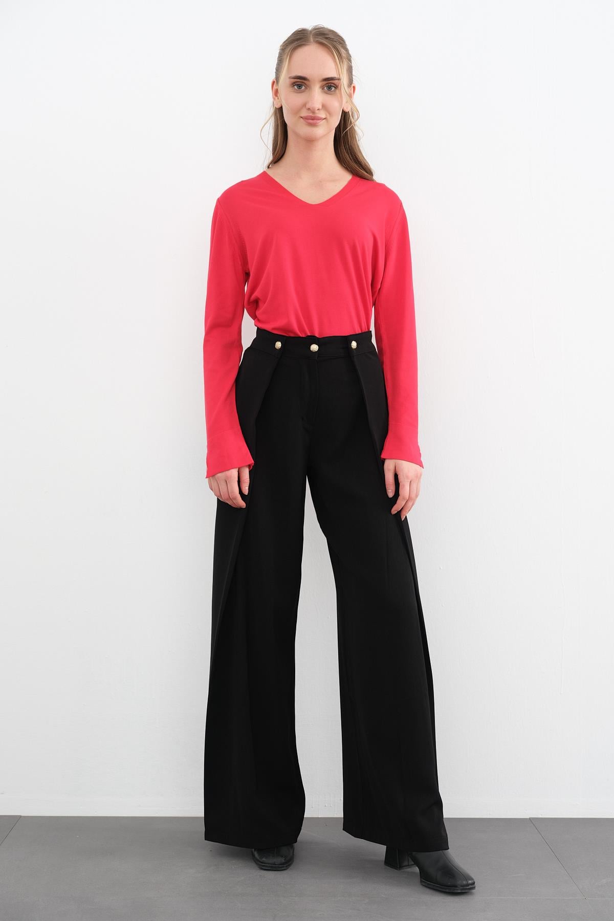 1702 GOLD DUGME PANTOLON