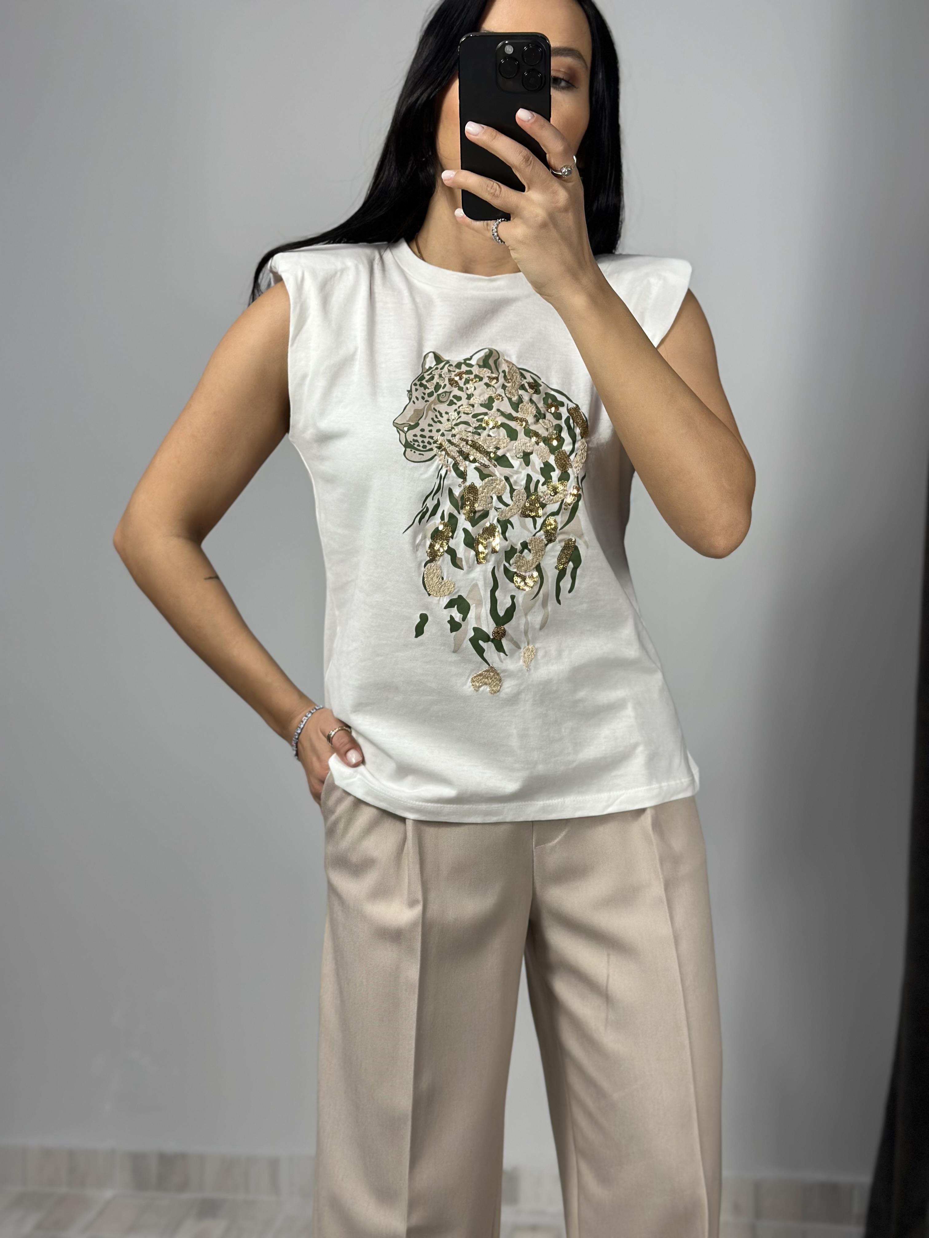 2416154 SIMLI KAPLAN BASKILI TSHIRT