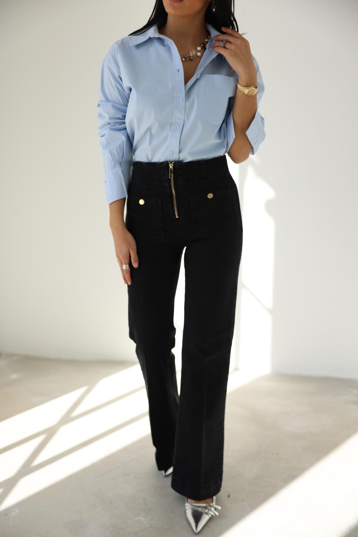 24454 ONDEN CEPLI WIDE LEG PANTOLON