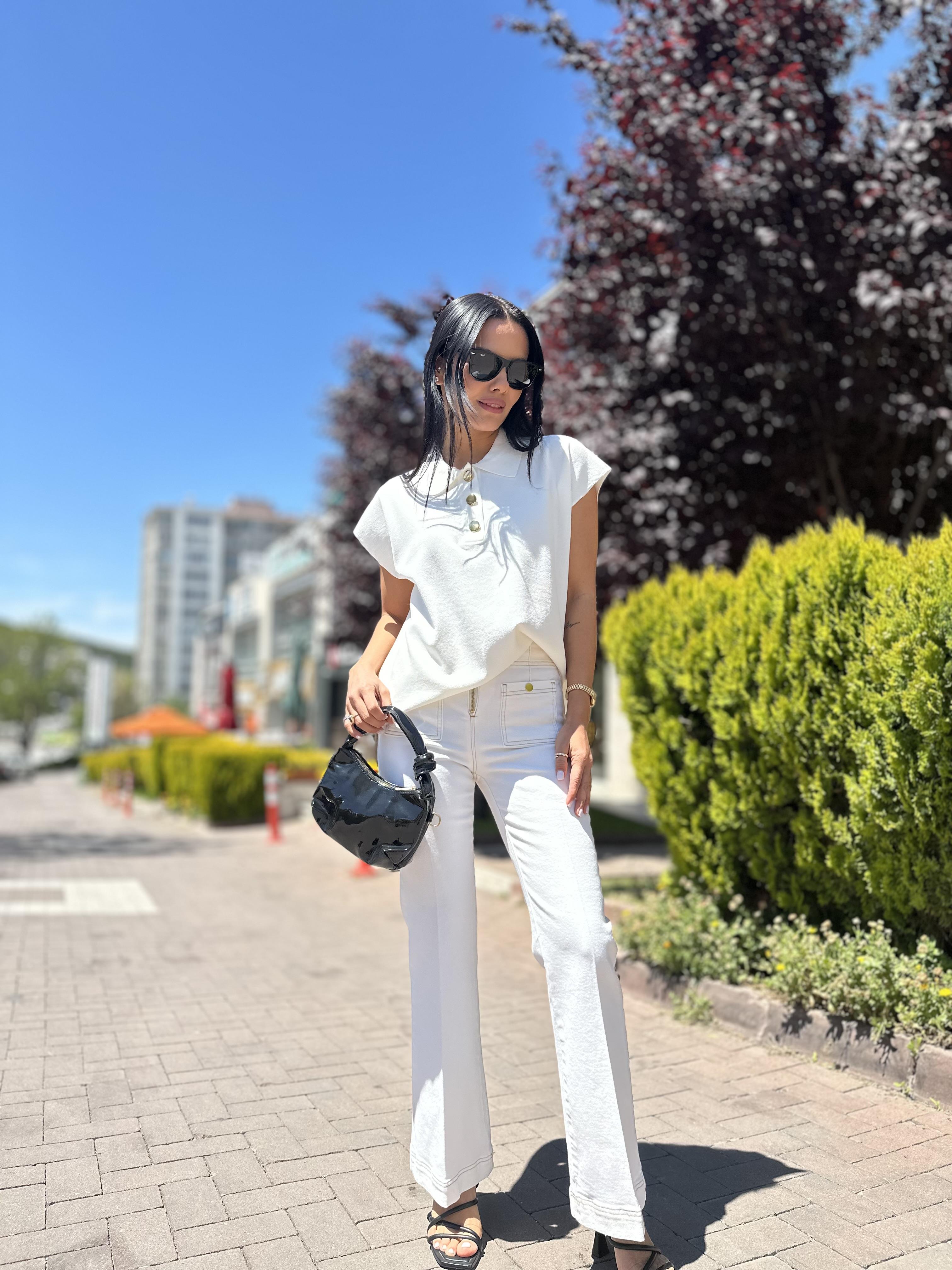 24454 ONDEN CEPLI WIDE LEG PANTOLON