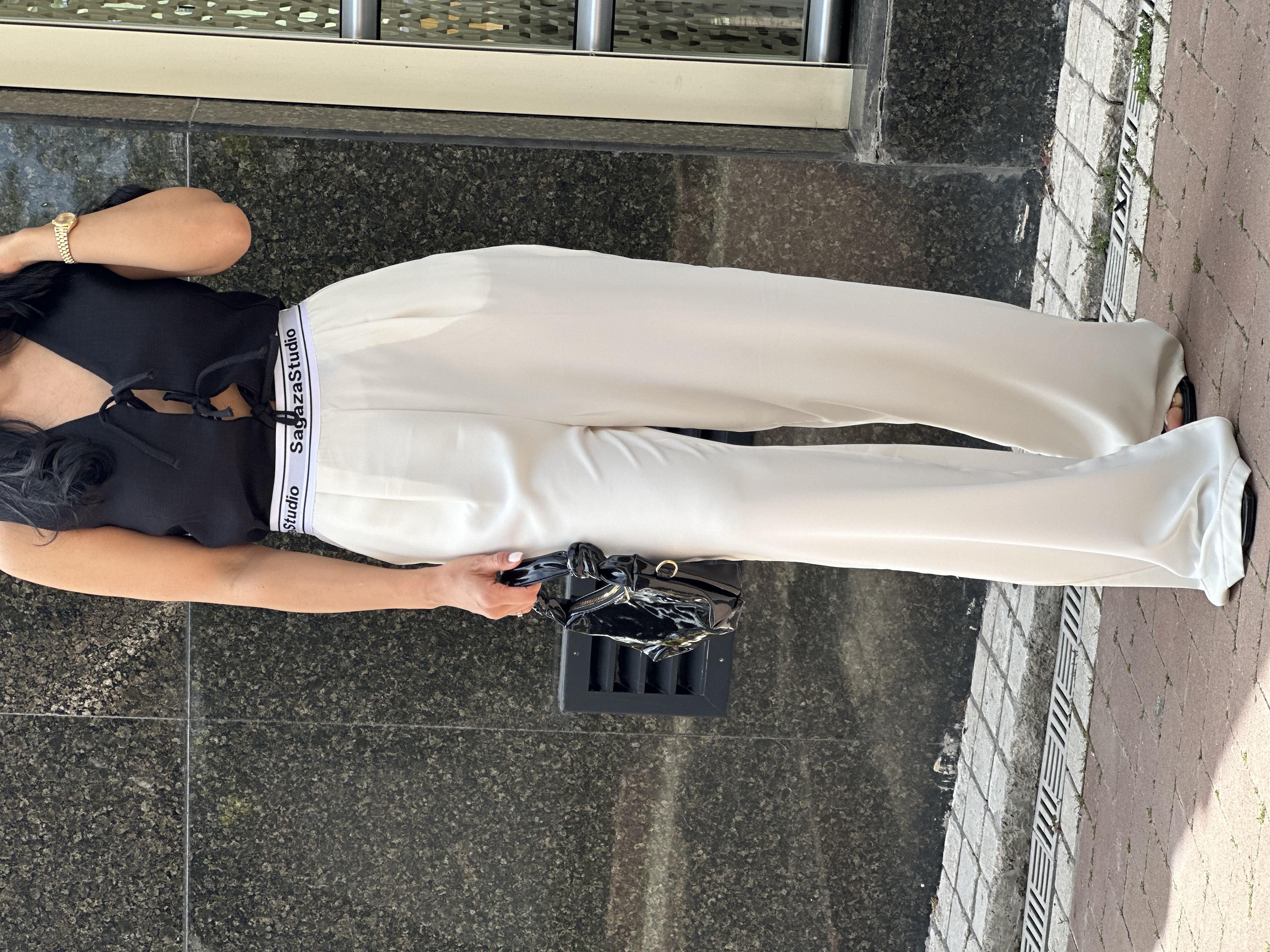 2525 BELI YAZI DETAYLI PANTOLON
