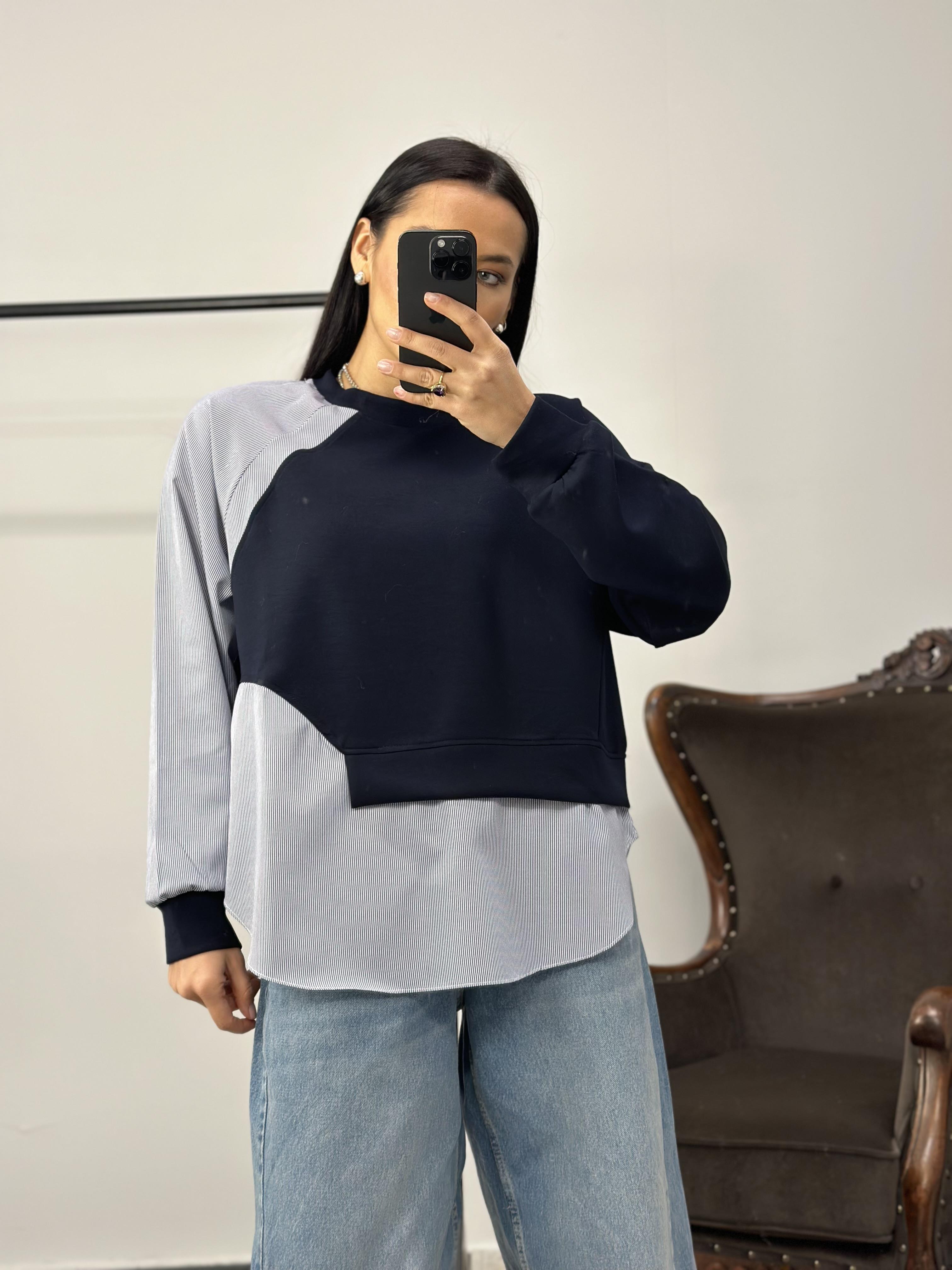 2845 YANI POPLIN SWEAT