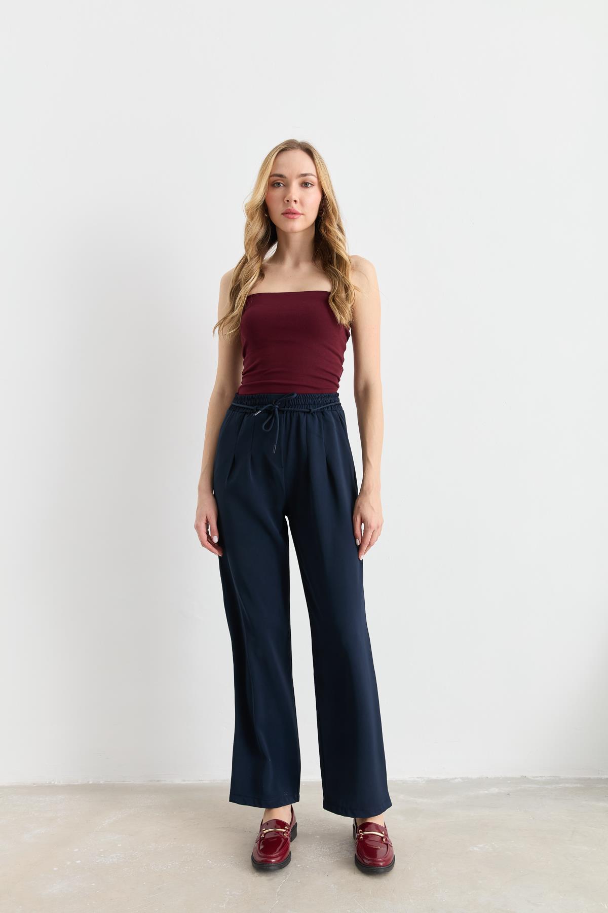 3031 LINDA TWILL PALAZZO PANTOLON