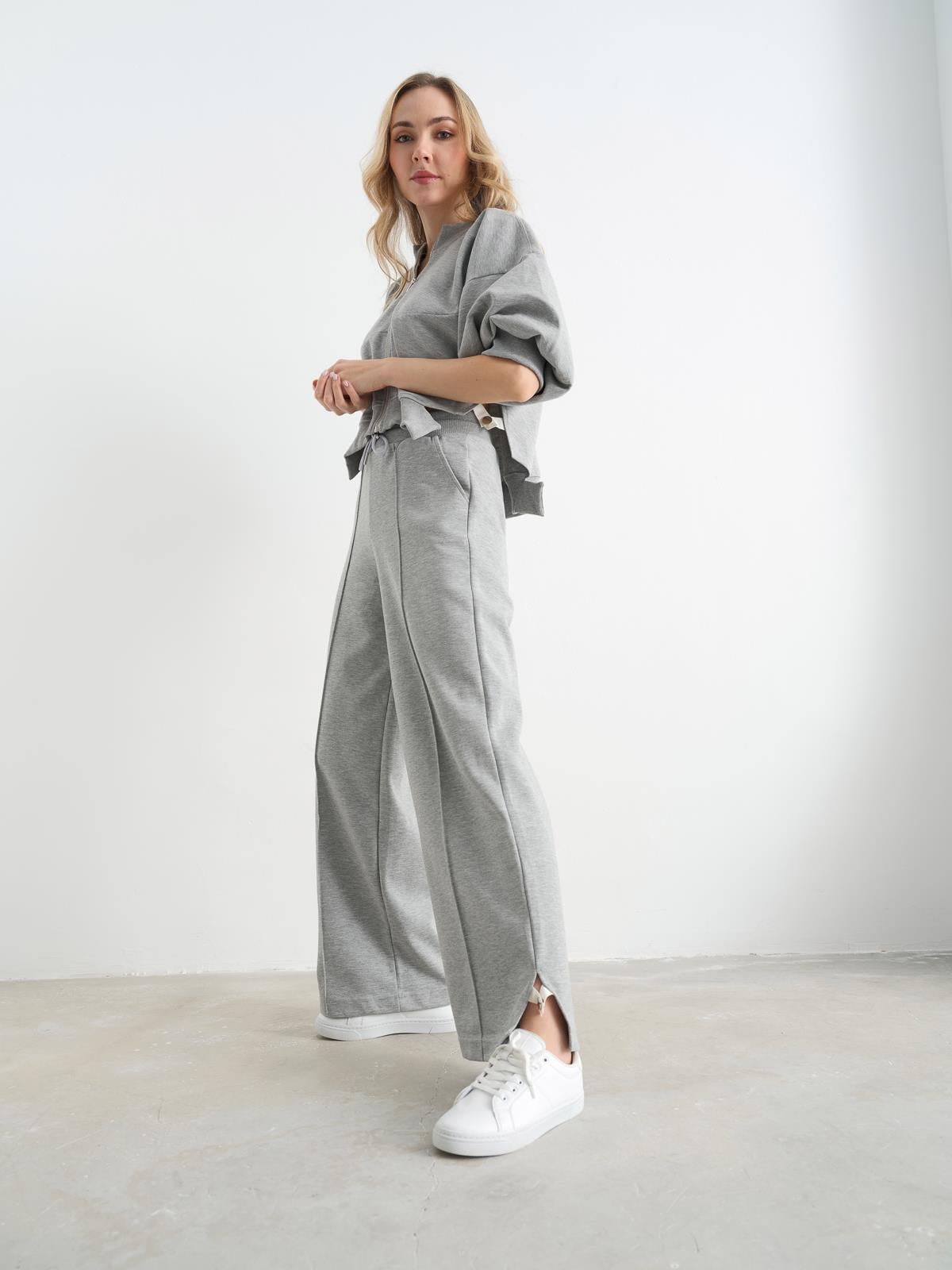 3035 CONTRAST GROGRENLI SWEATSHIRT TAKIM