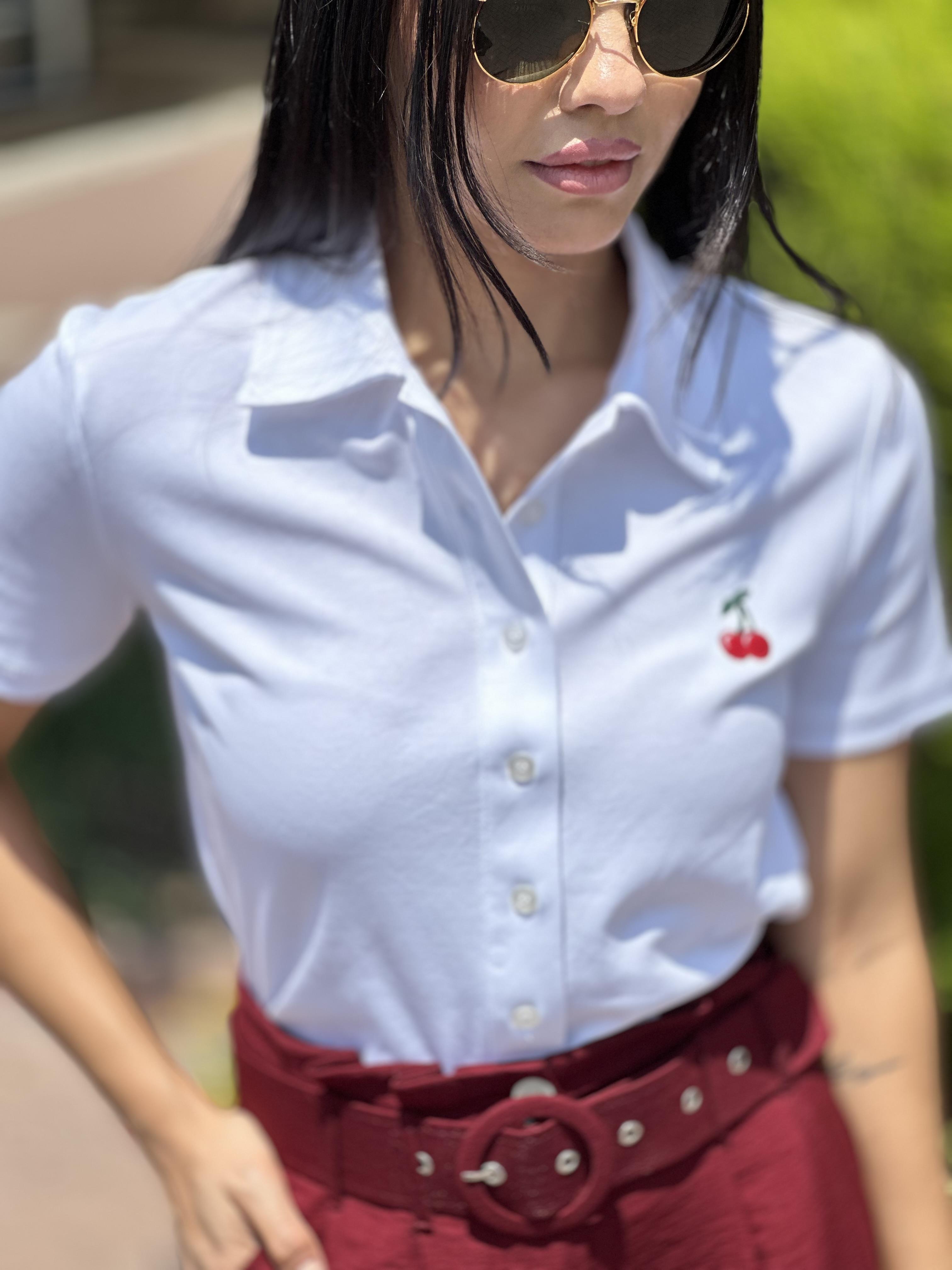 31006 POLO YAKA NAKIS DETAYLI T-SHIRT