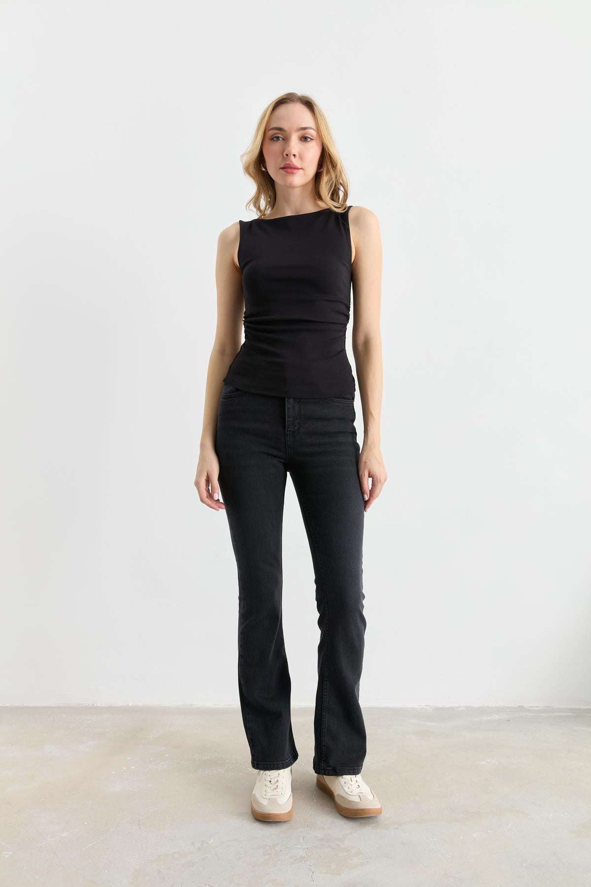 31589 BUZGULU KAYIK YAKA TOP