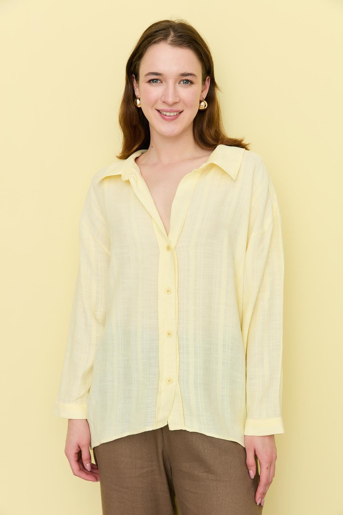 3169 ACIK YAKA JAKARLI GOMLEK