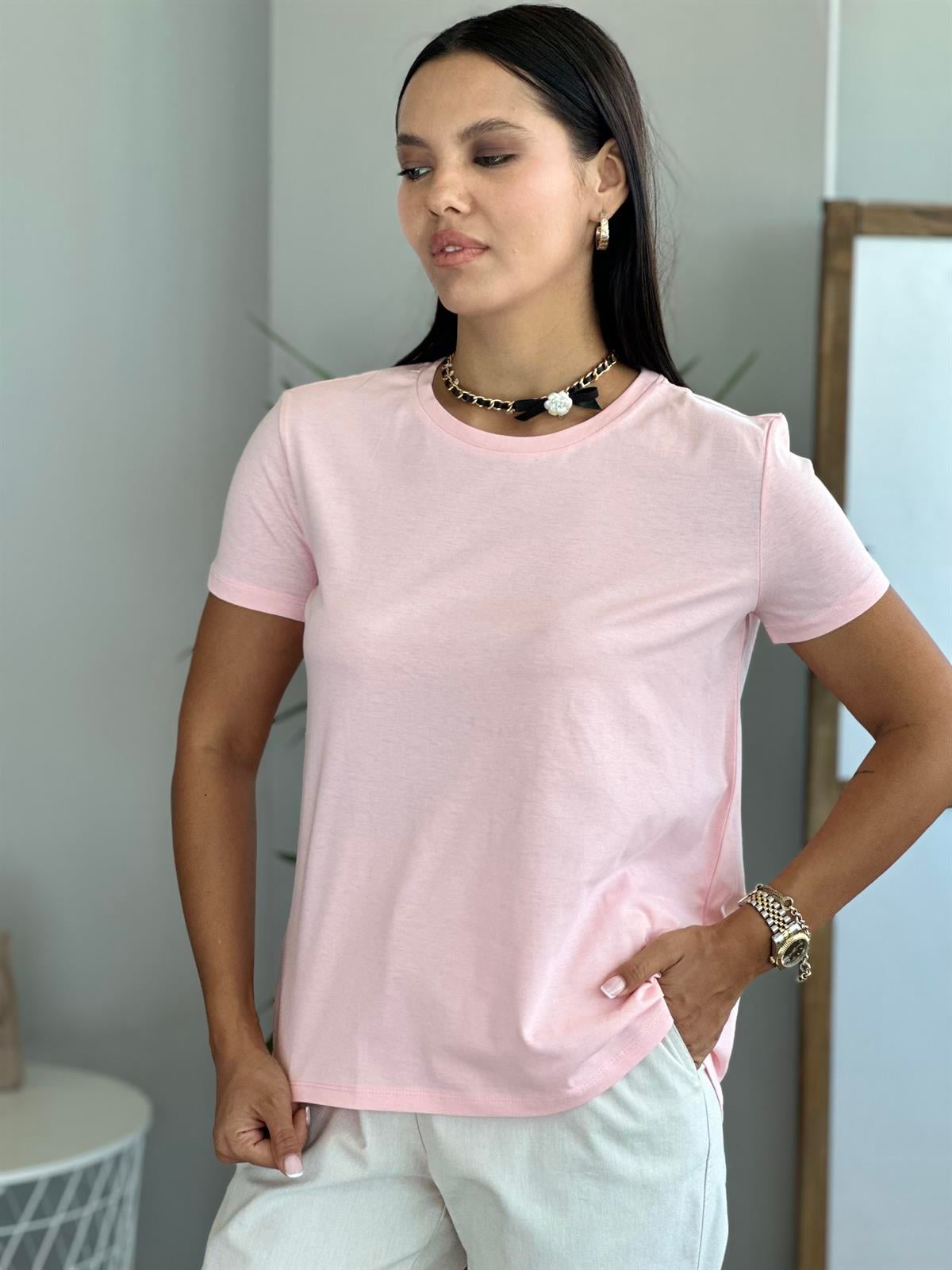 3471 BISIKLET YAKA BASIC TSHIRT