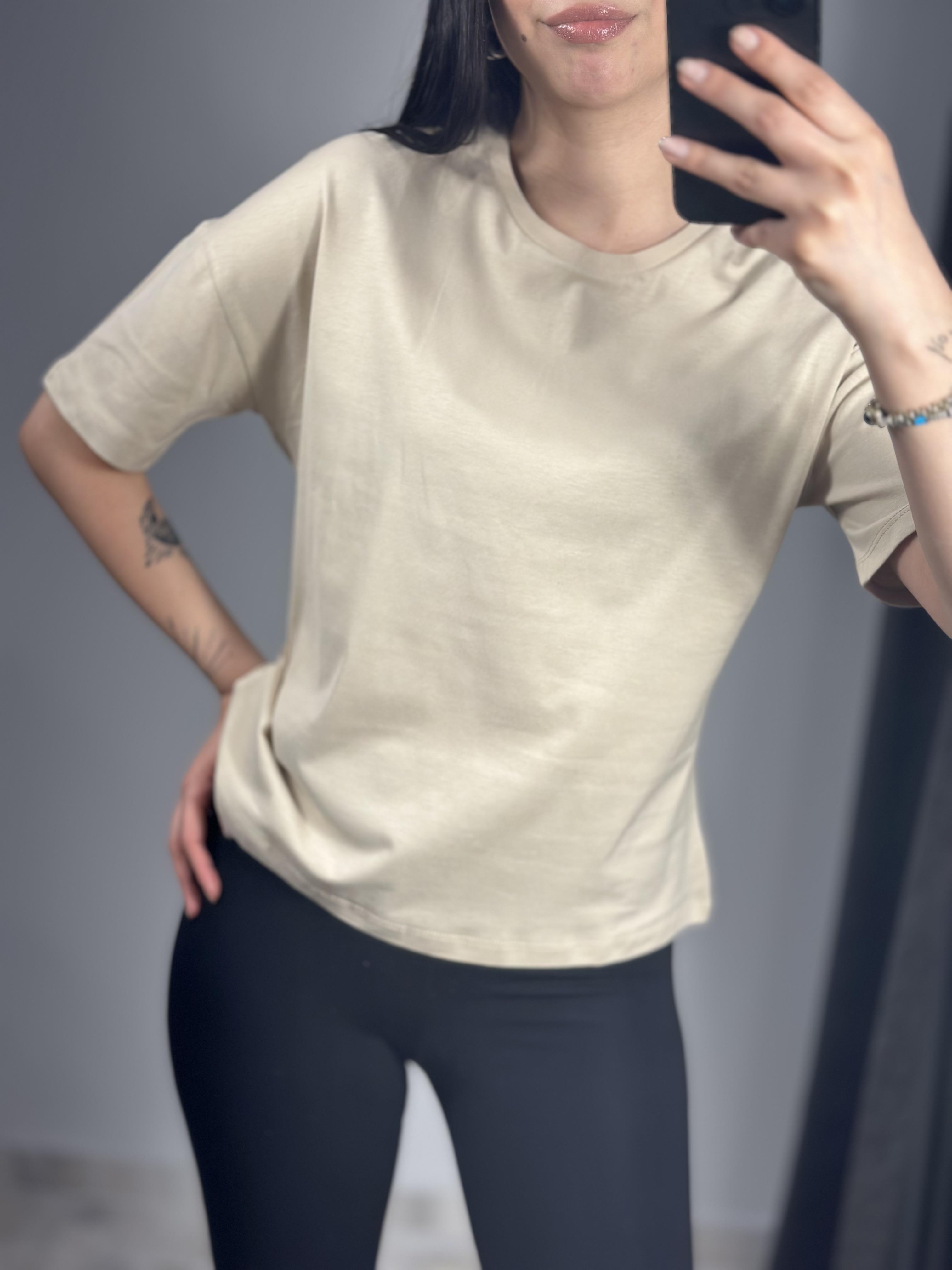 3683 SIFIR YAKA BASIC TSHIRT