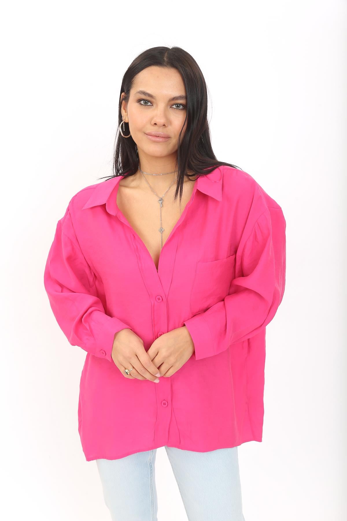 4612 OMZU DUSUK OVERSIZE GOMLEK