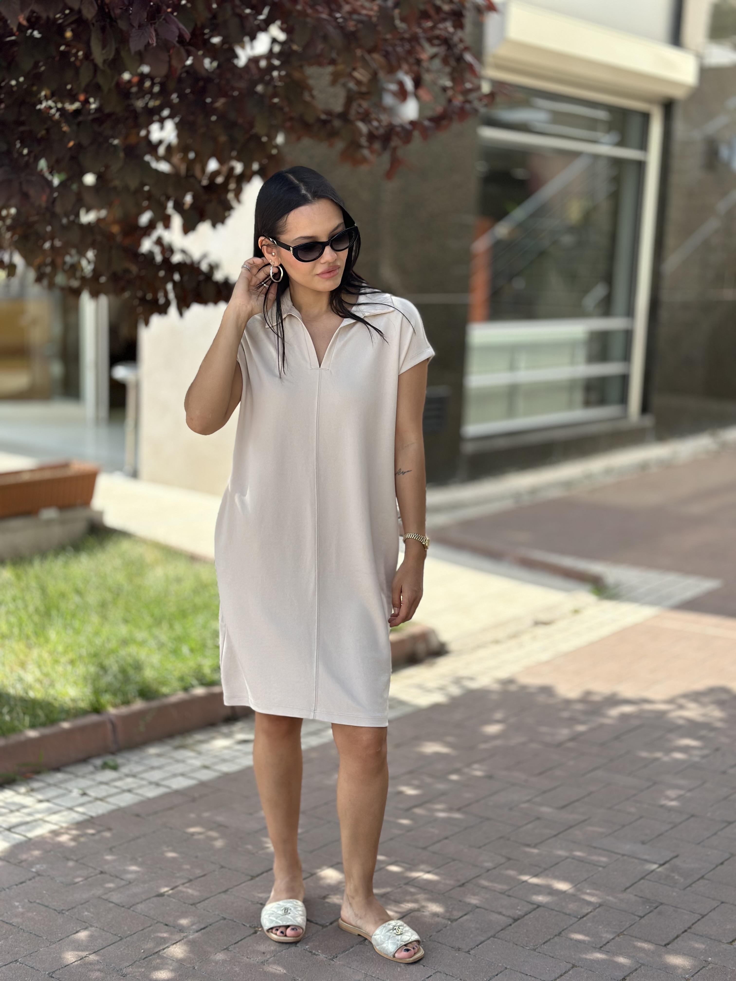 4956 YAKALI ELBISE