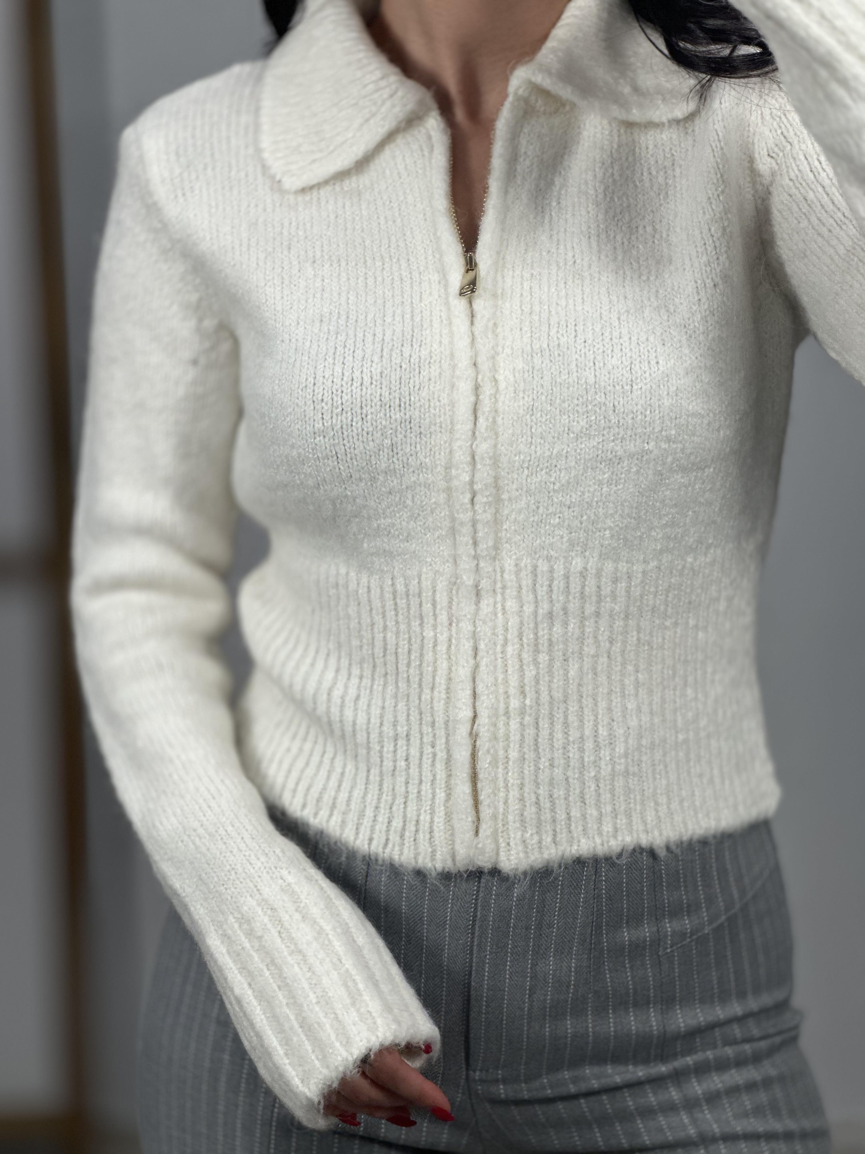 60257 POLO YAKA FERMUARLI TRIKO HIRKA