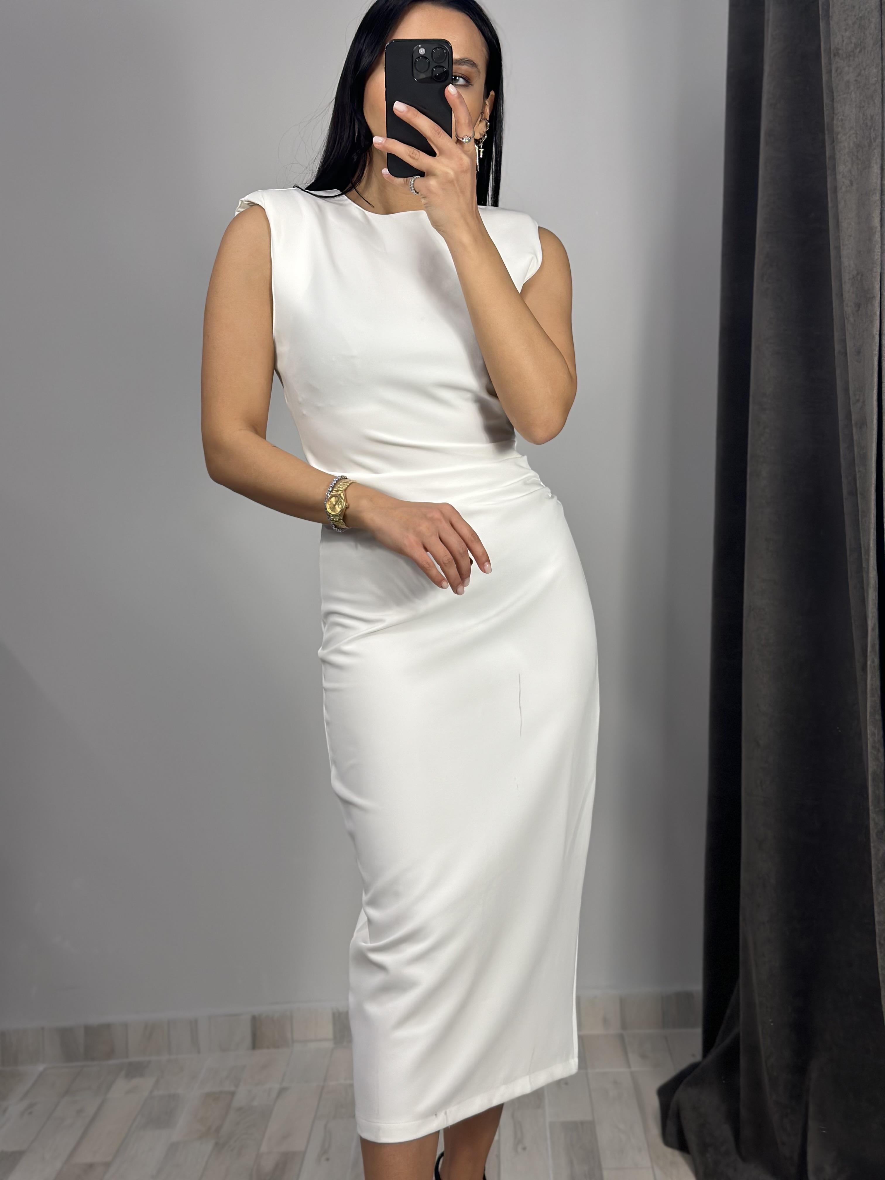 6140 KOLSUZ DRAPELI ELBISE
