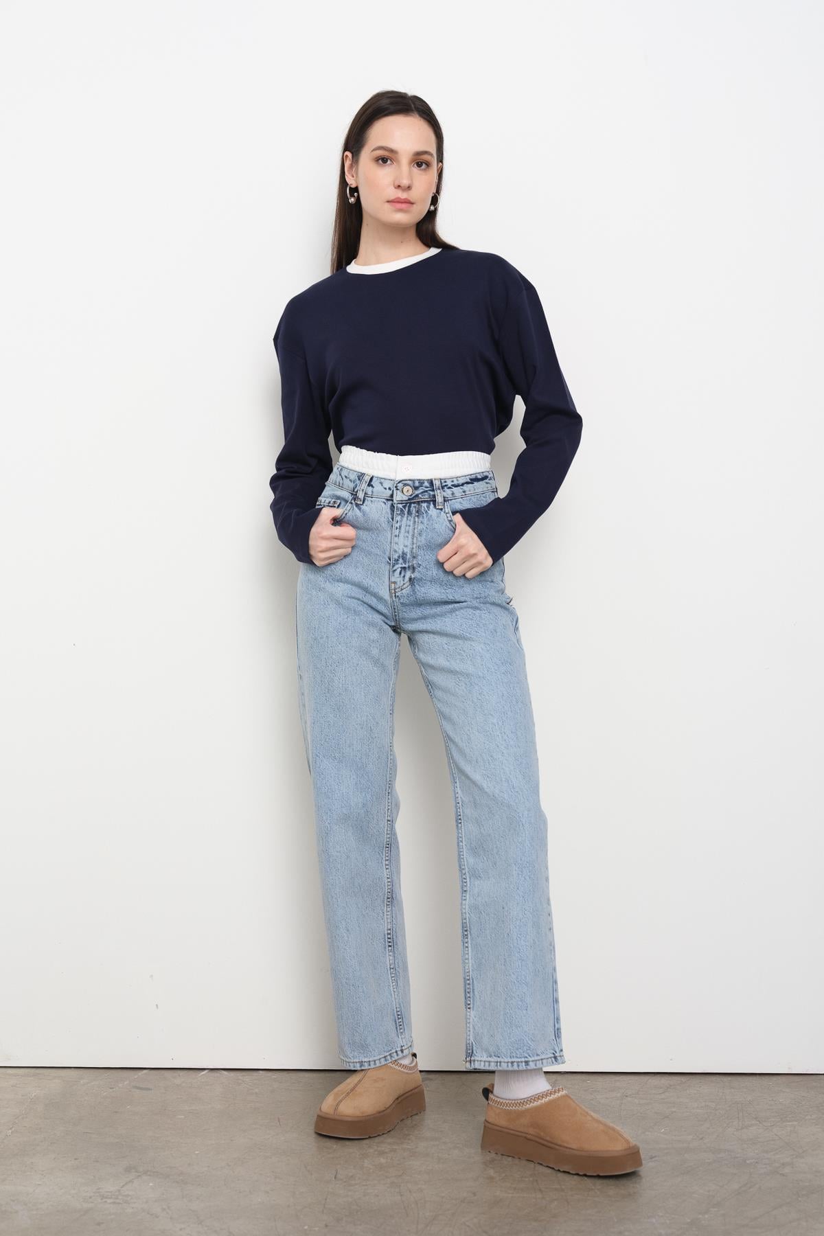 669 CEPLI BOXER DETAYLI JEAN