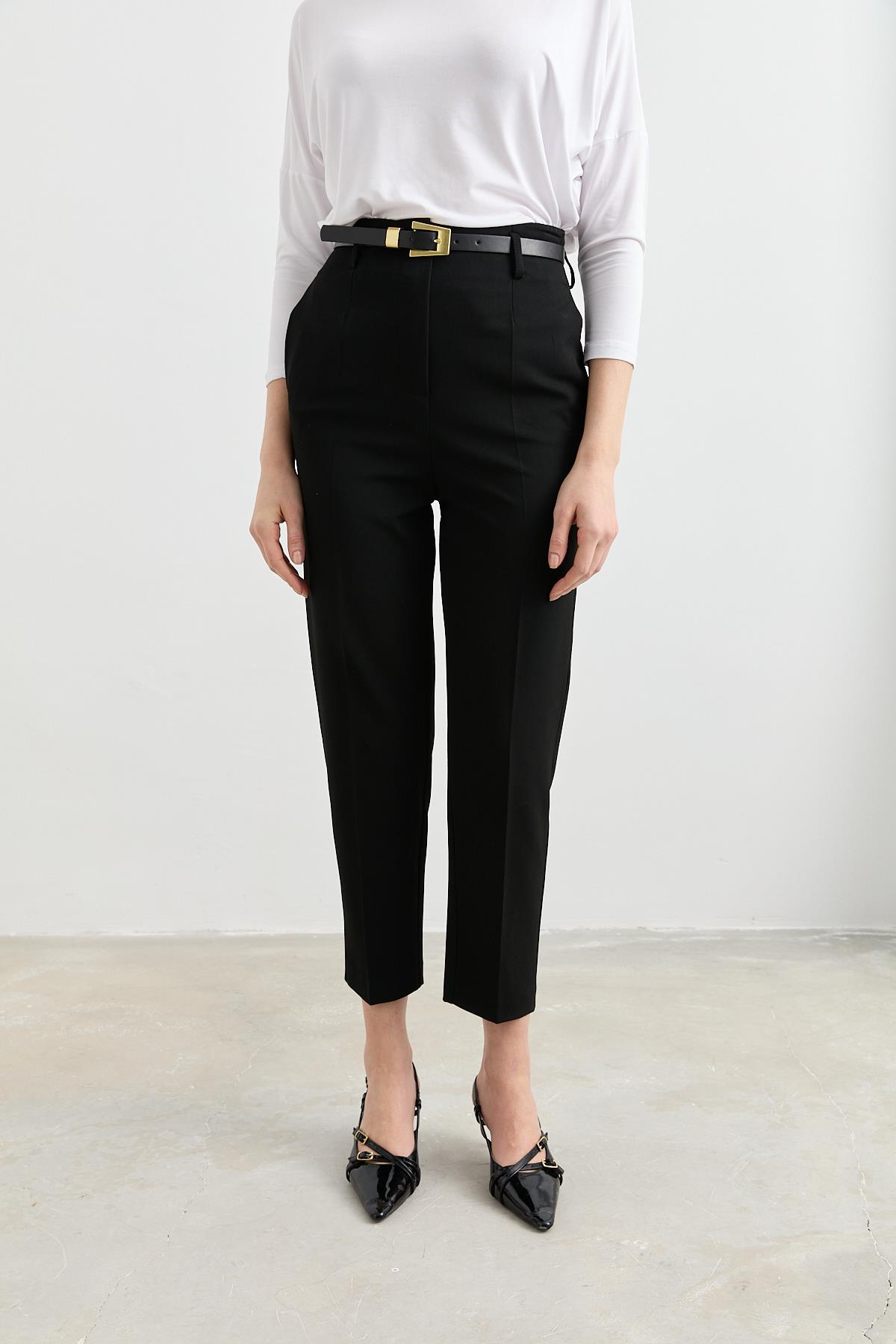 71293  KEMERLI YUKSEK BEL PANTOLON