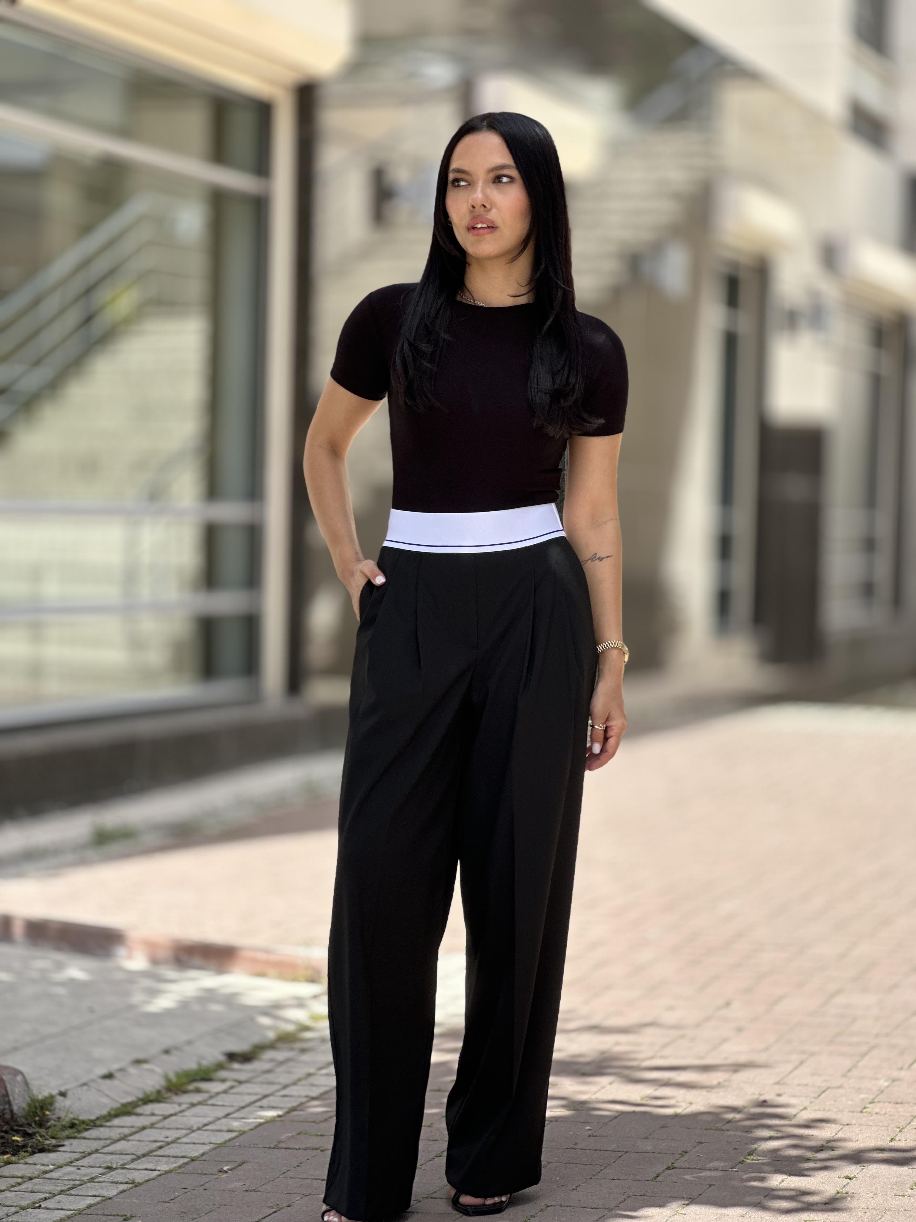 71306 ELASTIK BELLI GENIS BACAK OZEL