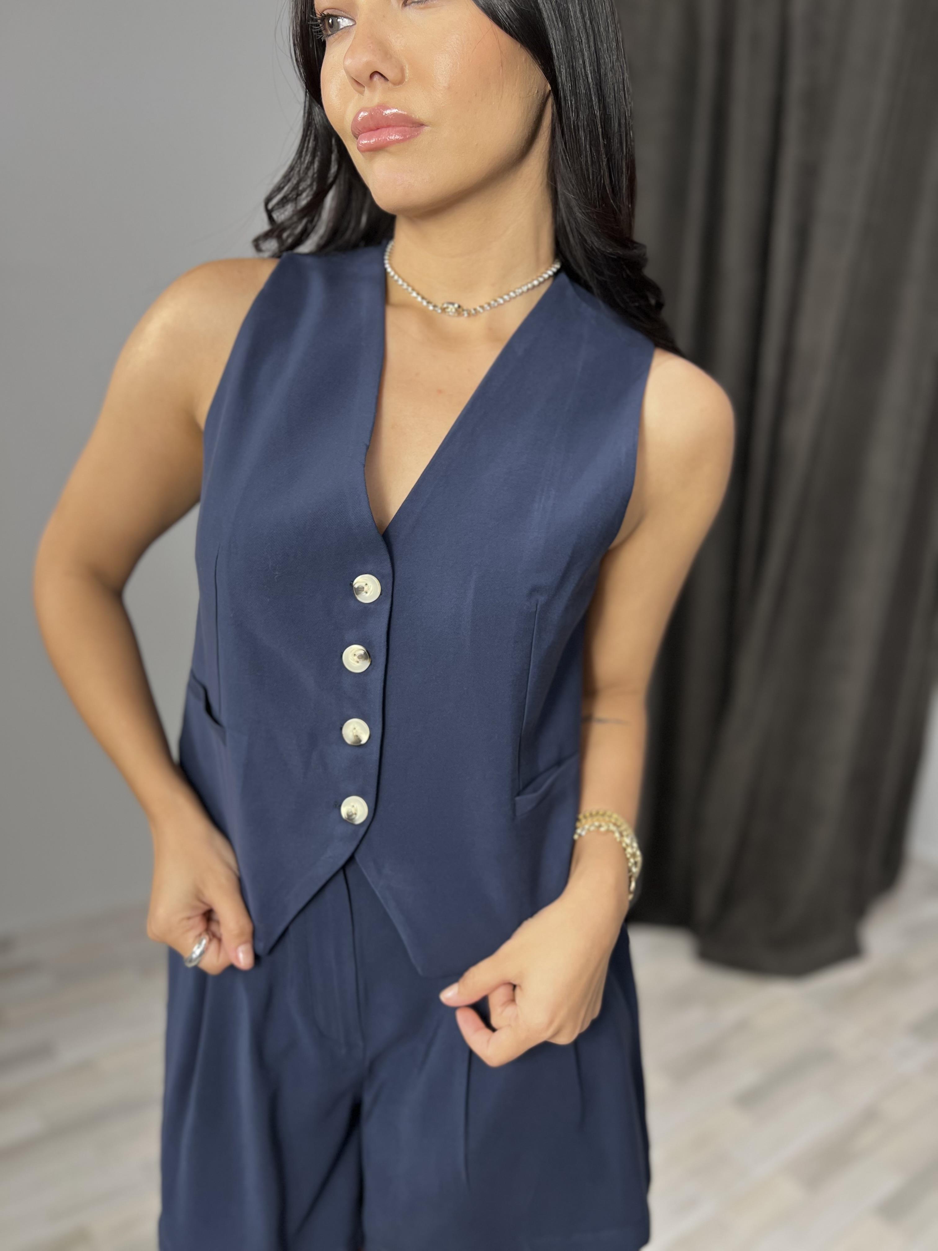 7136 TENCEL YELEKLI TAKIM