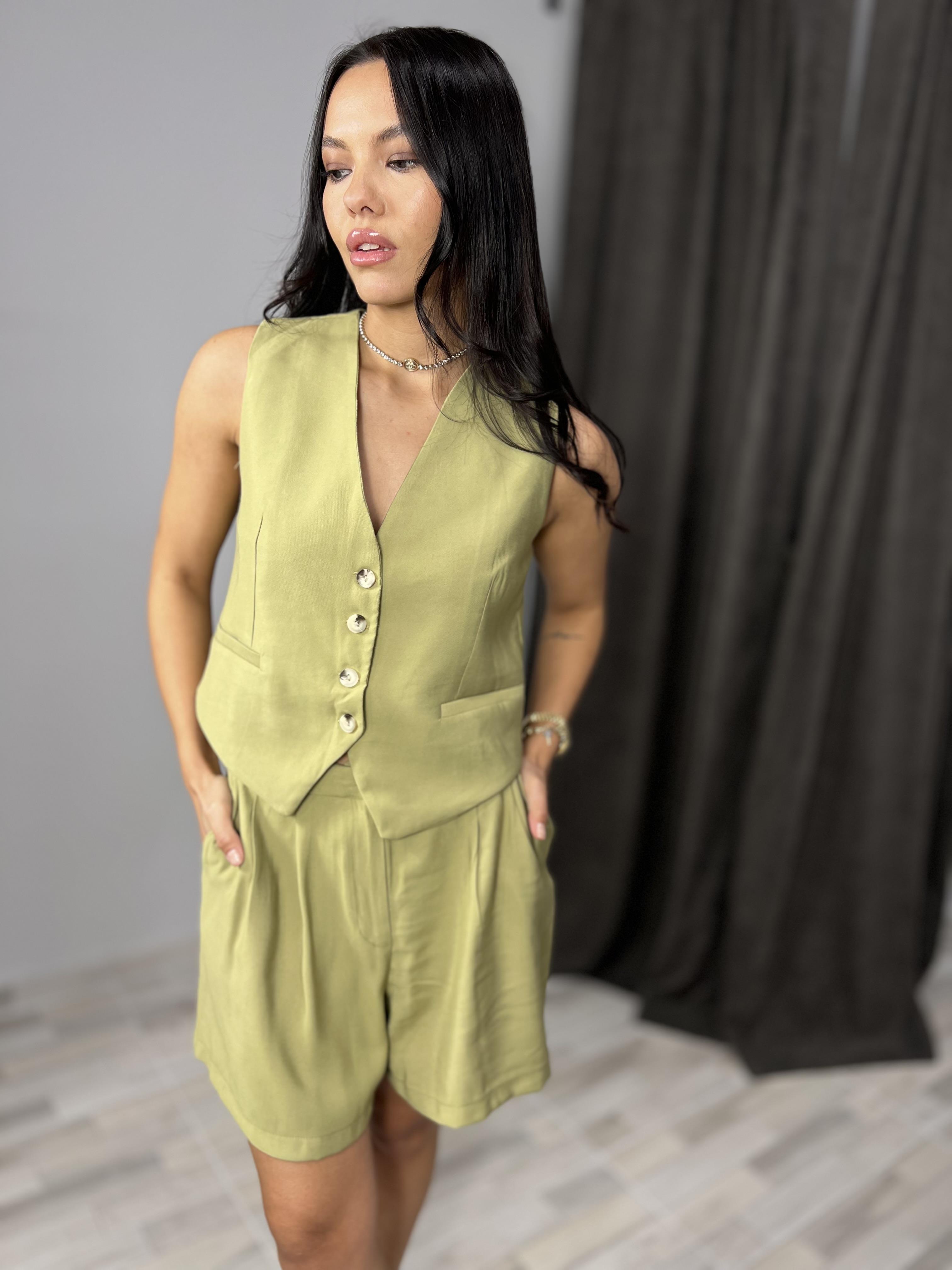 7136 TENCEL YELEKLI TAKIM