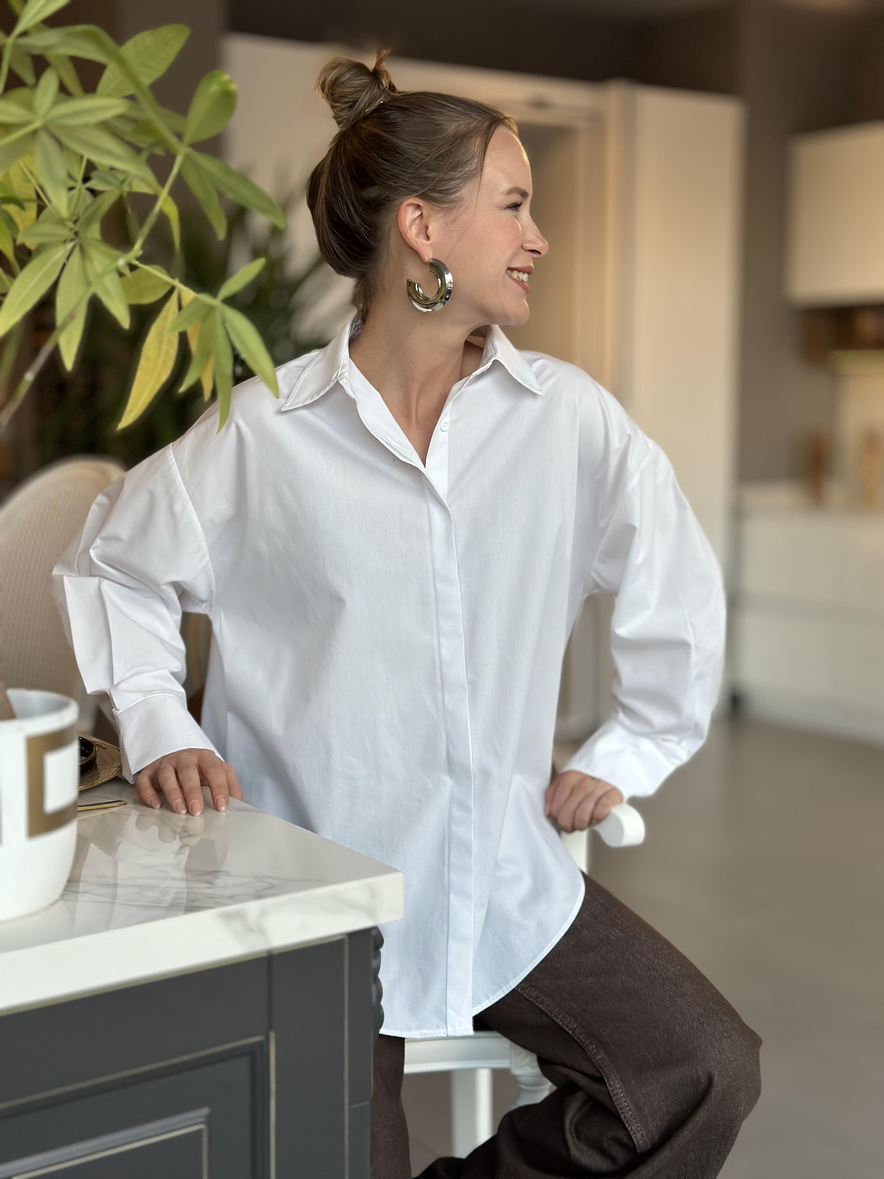 8008 CEPSIZ YIRTMACLI POPLIN GOMLEK