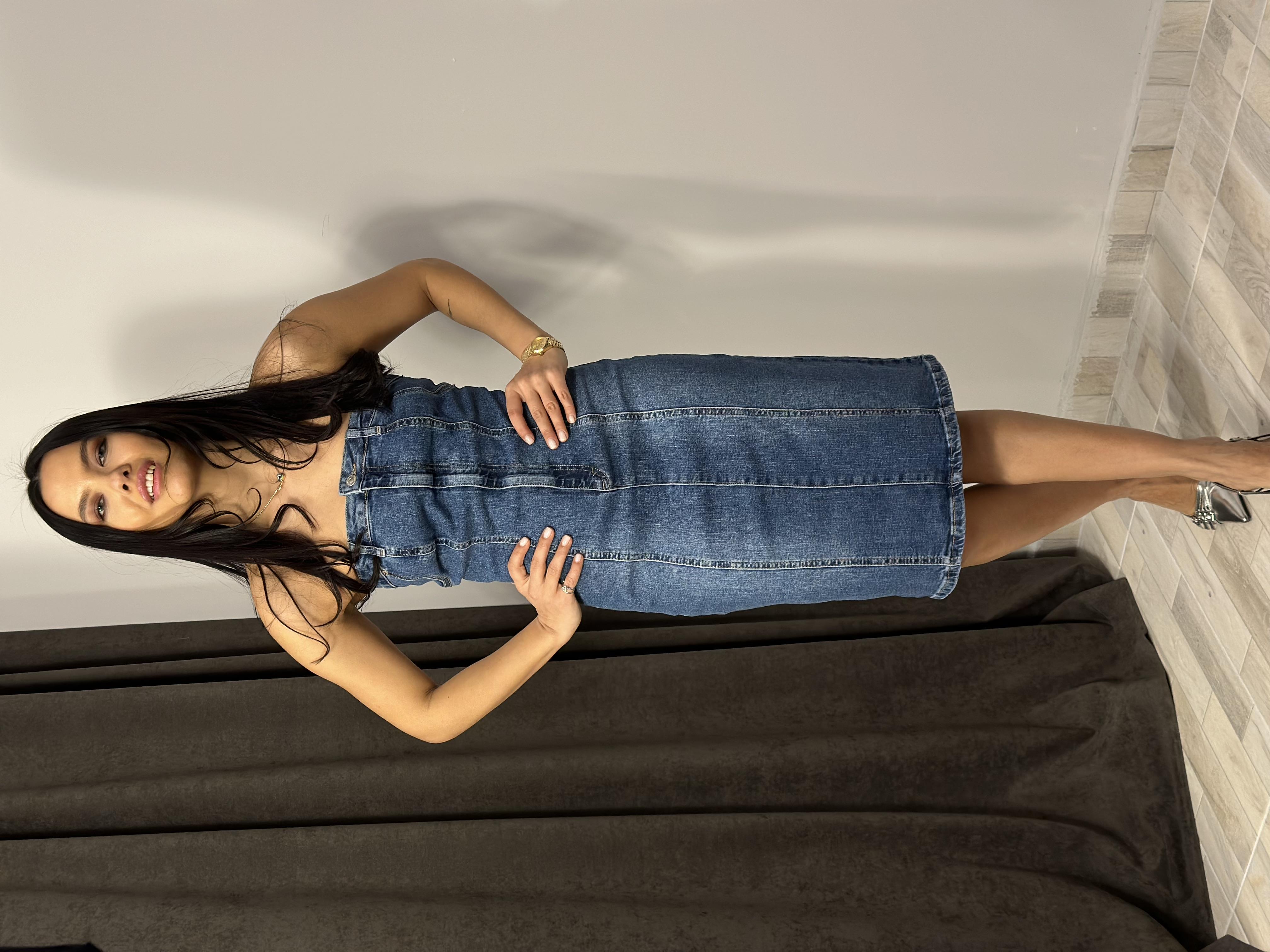 90534 ONU FERMUARLI STRAPLEZ ELBISE