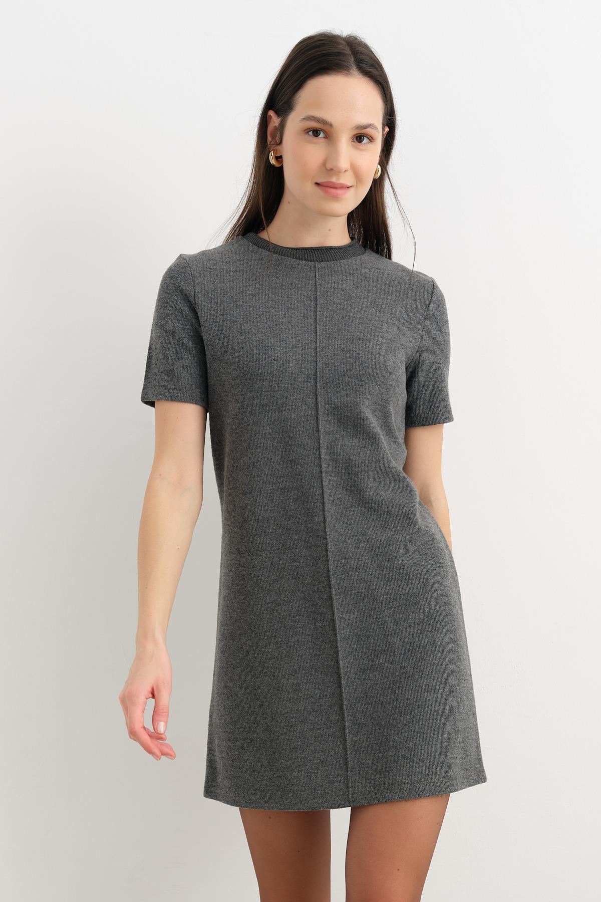 90810 YUMUSAK MINI ELBISE