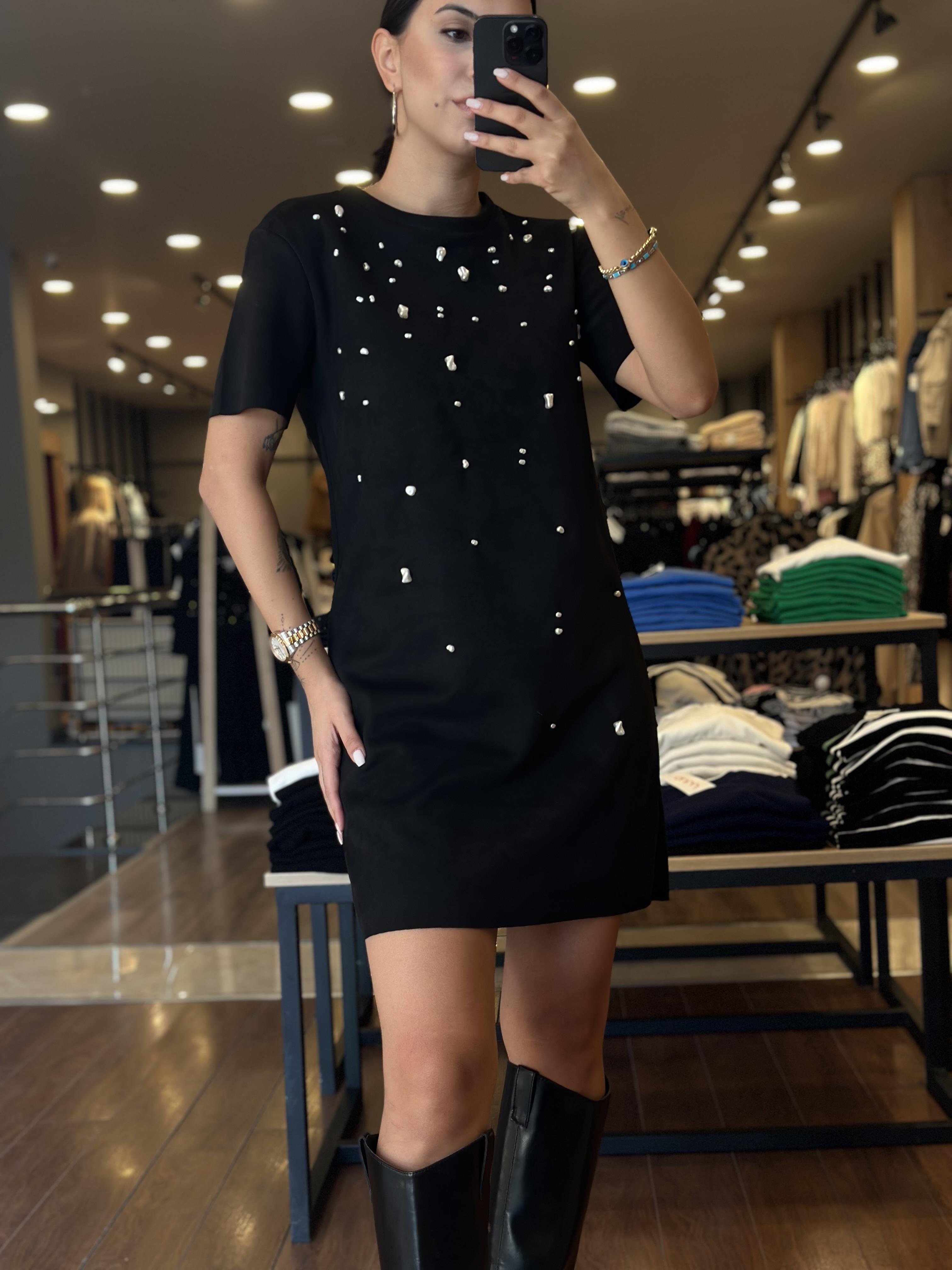 ZR ONU TASLI NUBUK ELBİSE