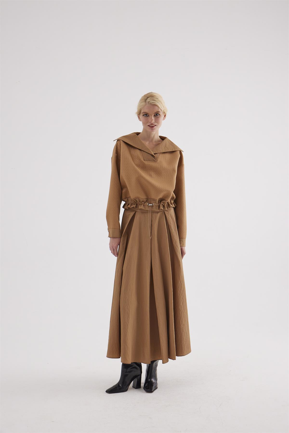 EMMA PARAŞÜT ETEK CAMEL