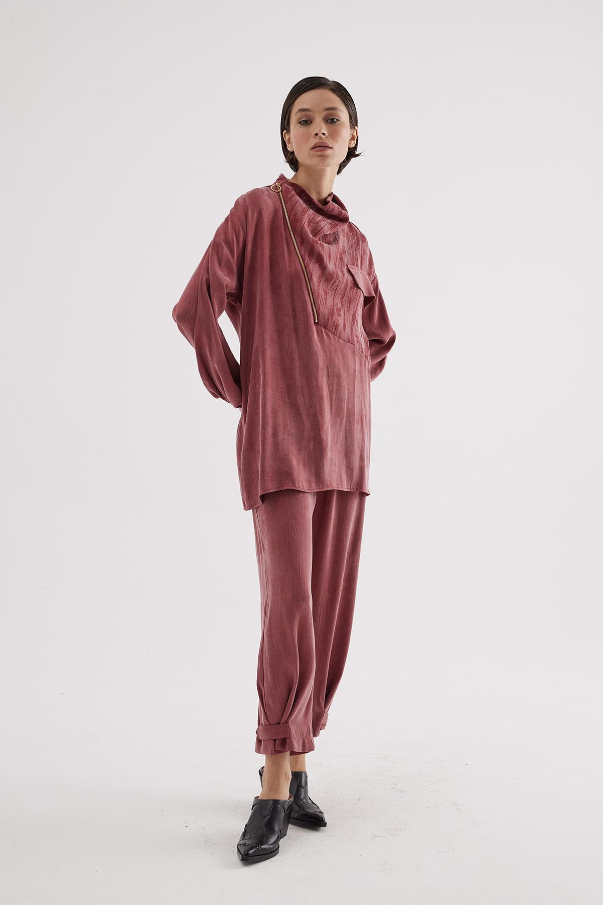 MİLENA HAVUÇ PANTOLON BORDO