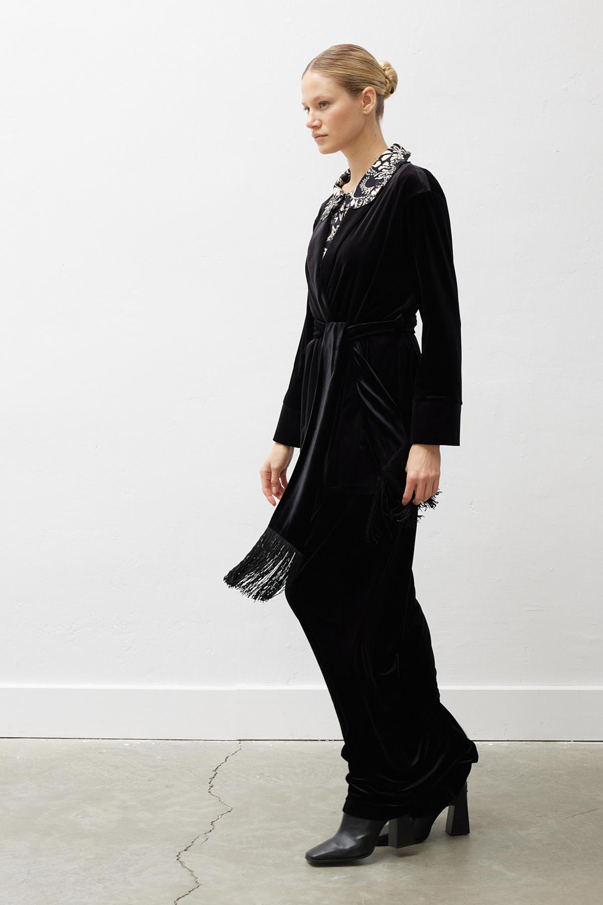 NOEMİ KADİFE CEKET SİYAH