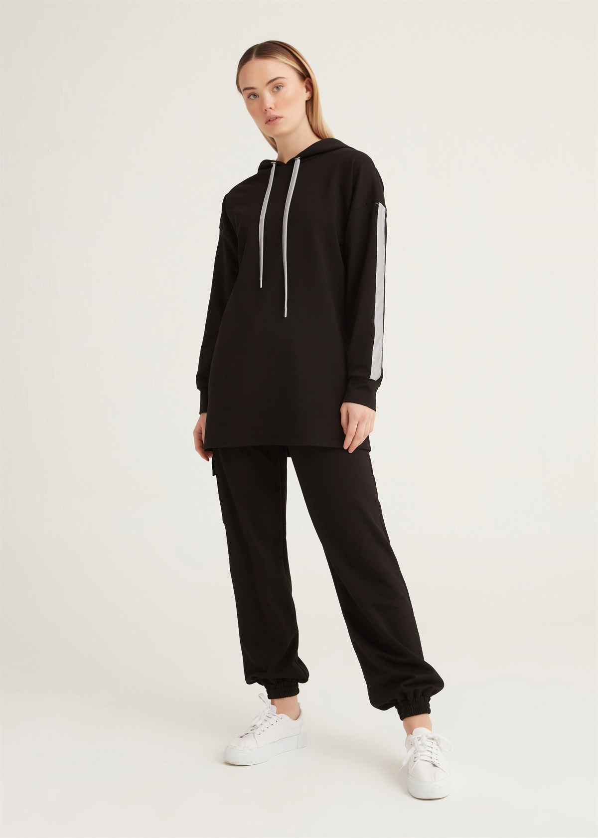 SPİCA KAPİŞONLU SWEAT - SİYAH