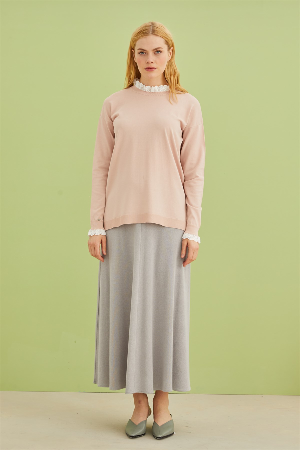 WAVY TRİKO TUNİK PUDRA