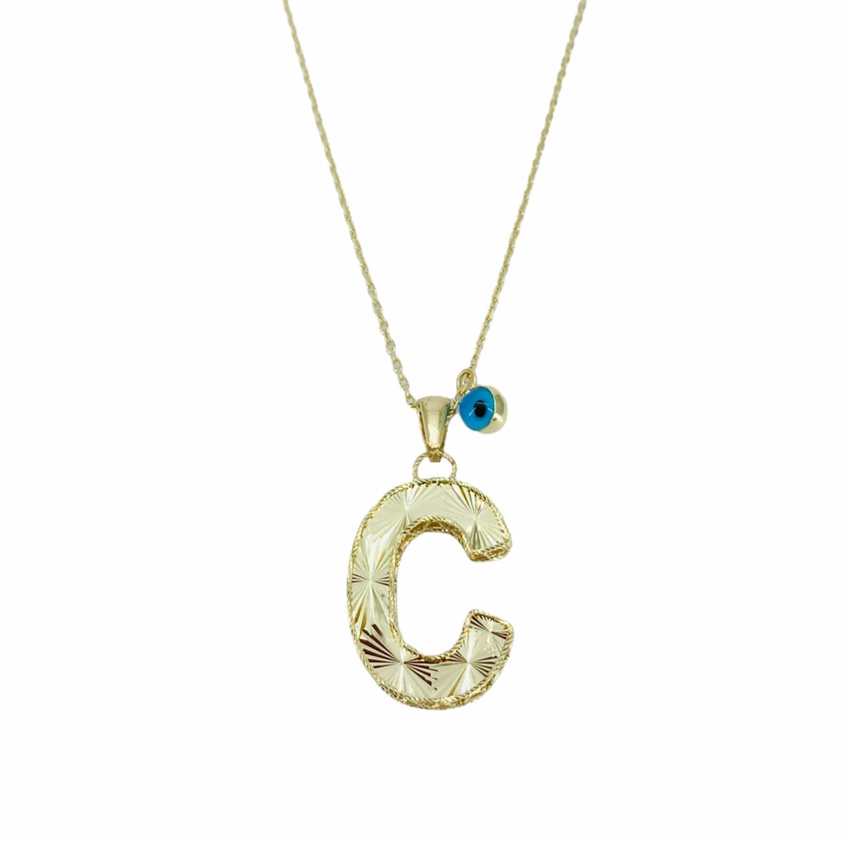 ALTIN C HARFLİ KOLYE