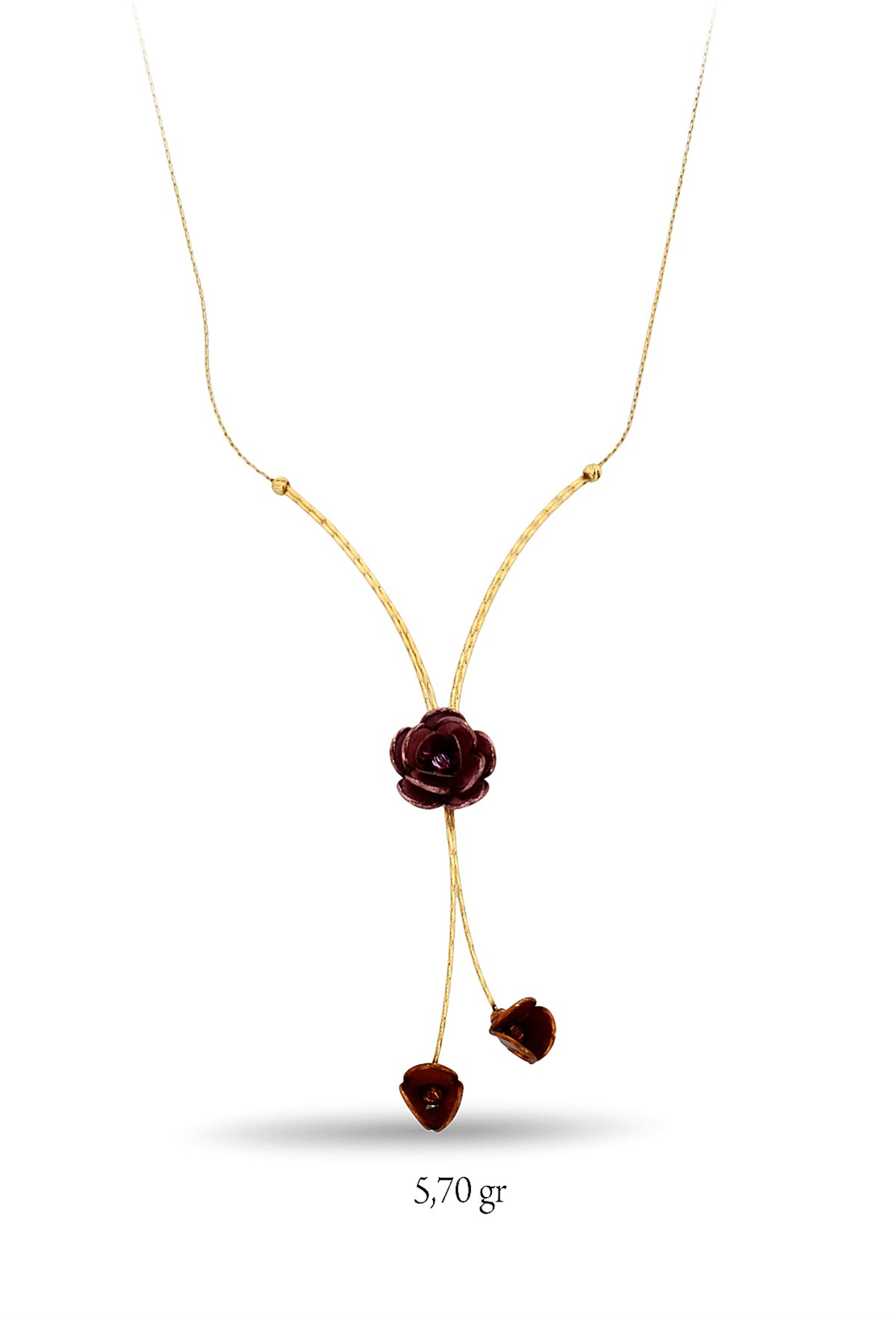 ALTIN ÇİÇEKLİ KOLYE