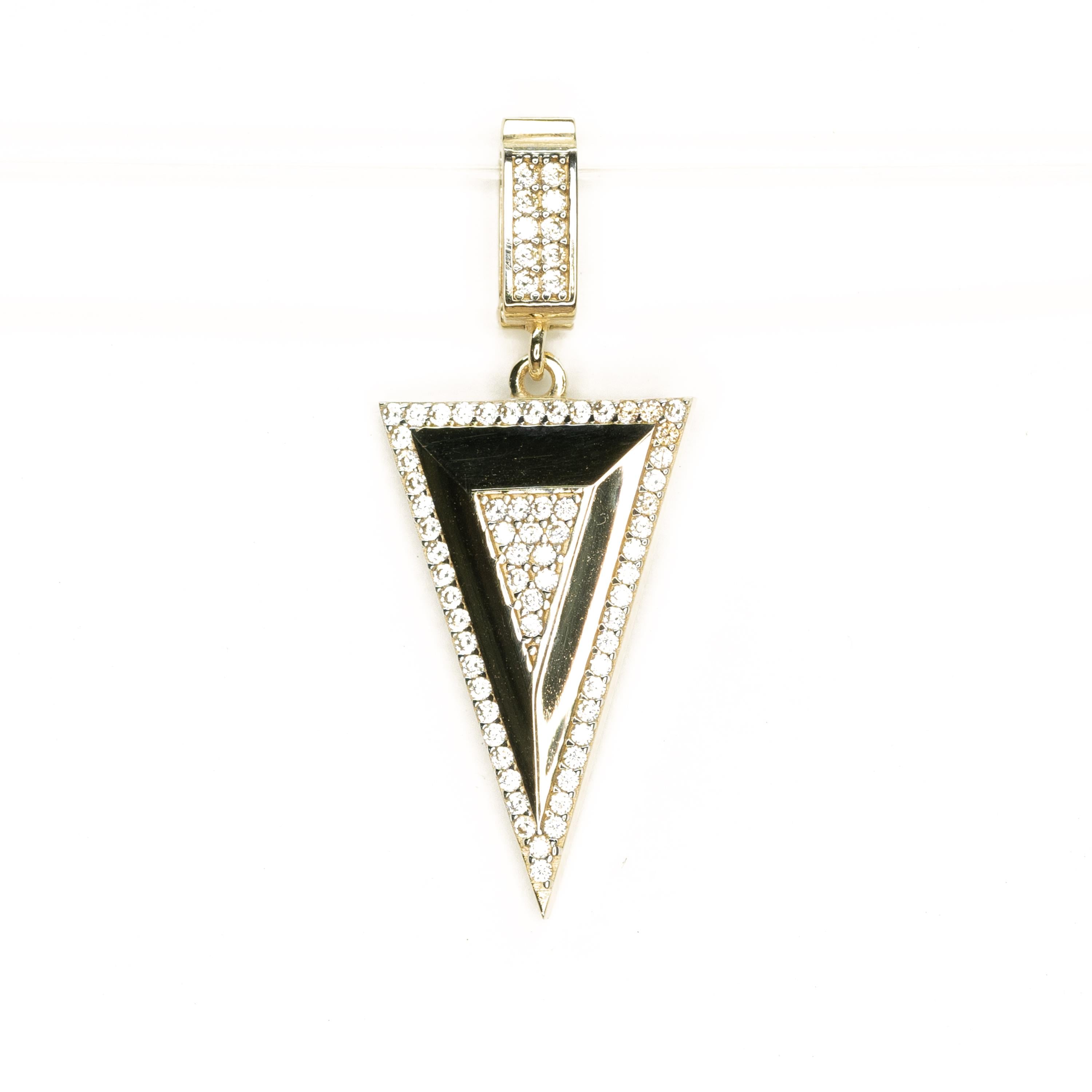 ZARİF PİRAMİT CHARM KOLYE UCU