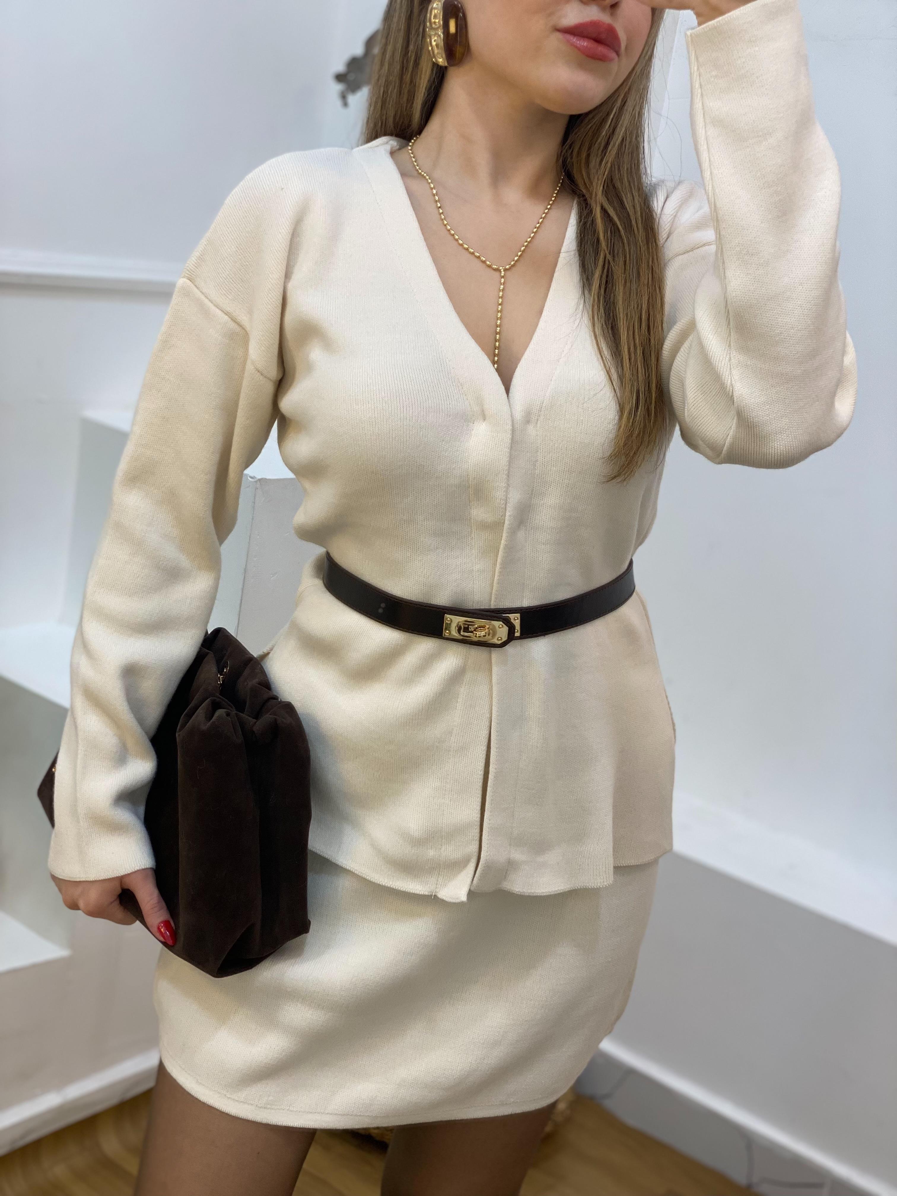 Bej Etekli Triko Takım