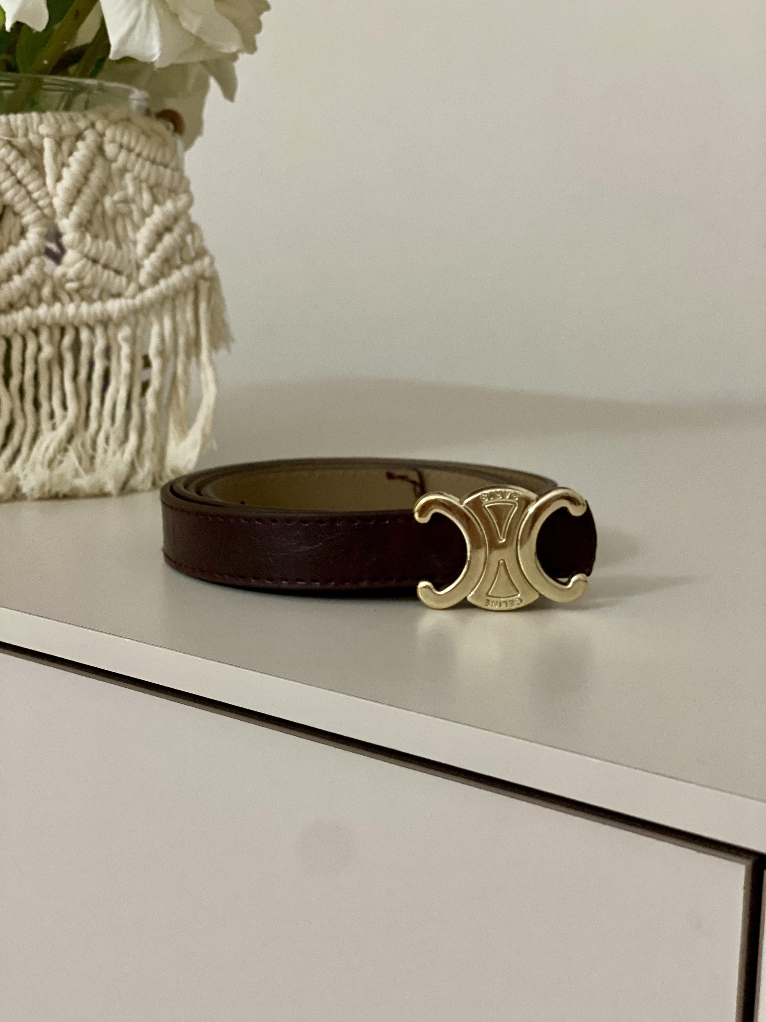 Bordo Gold Tokalı Kemer