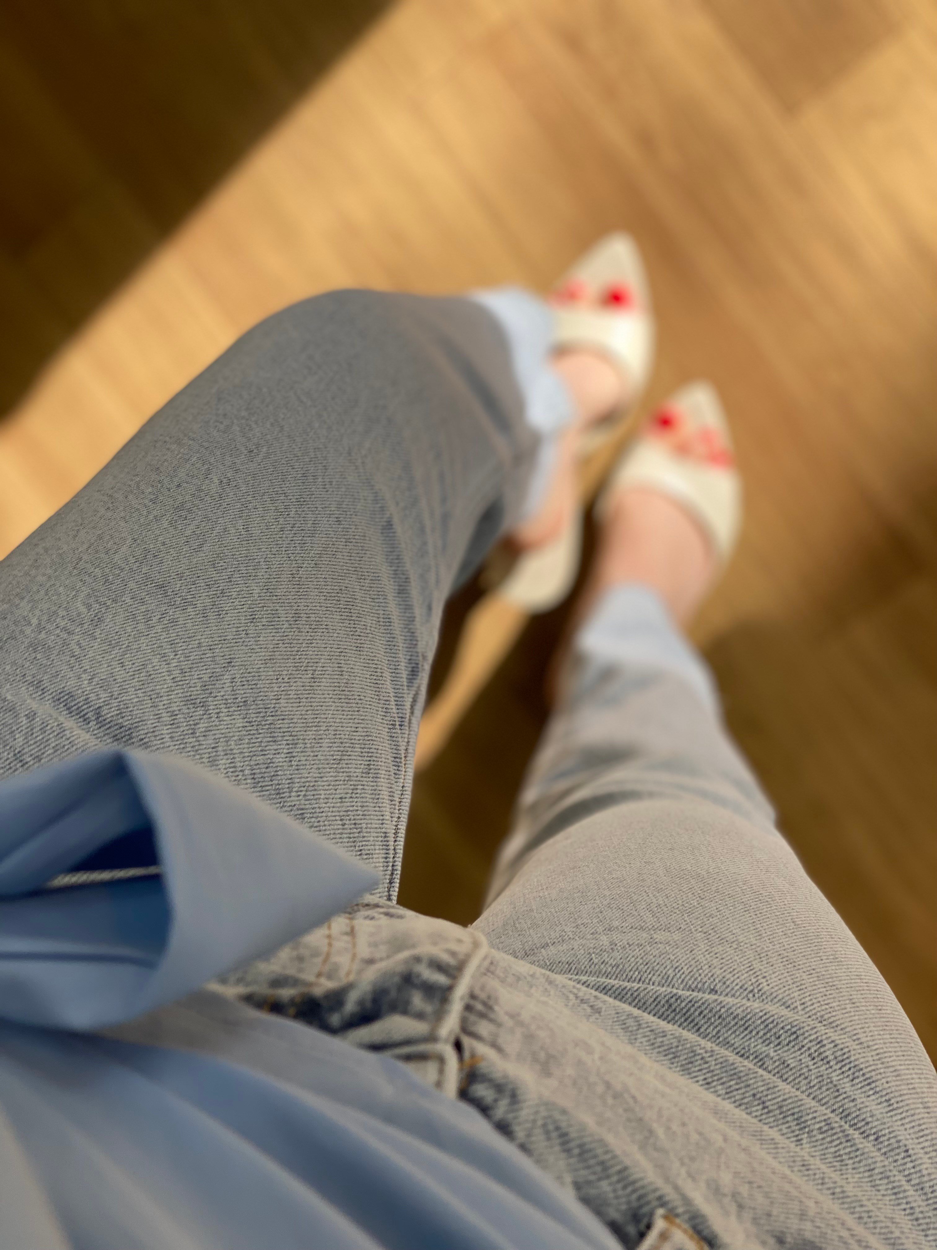 Buz Mavi Yüksek Bel Boyfit Jean