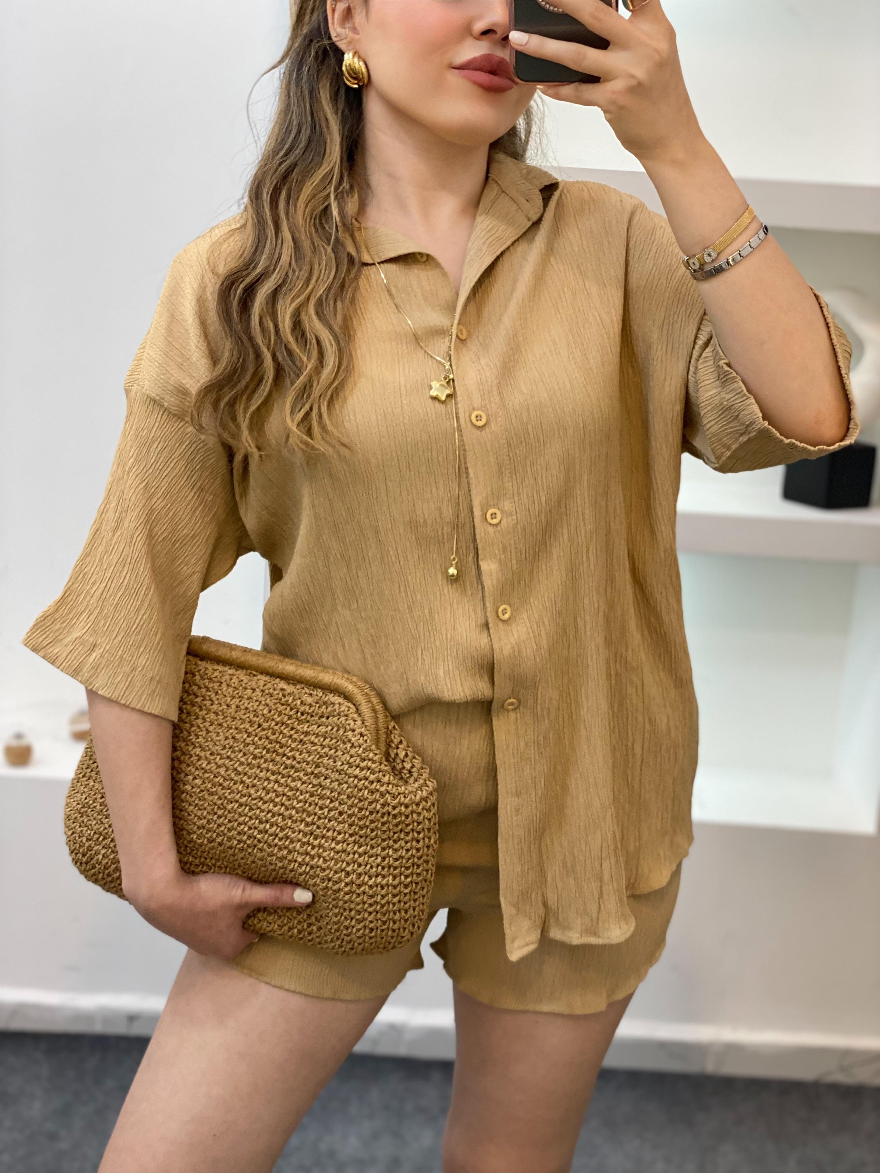 Camel Valeur Marka Şortlu Takım