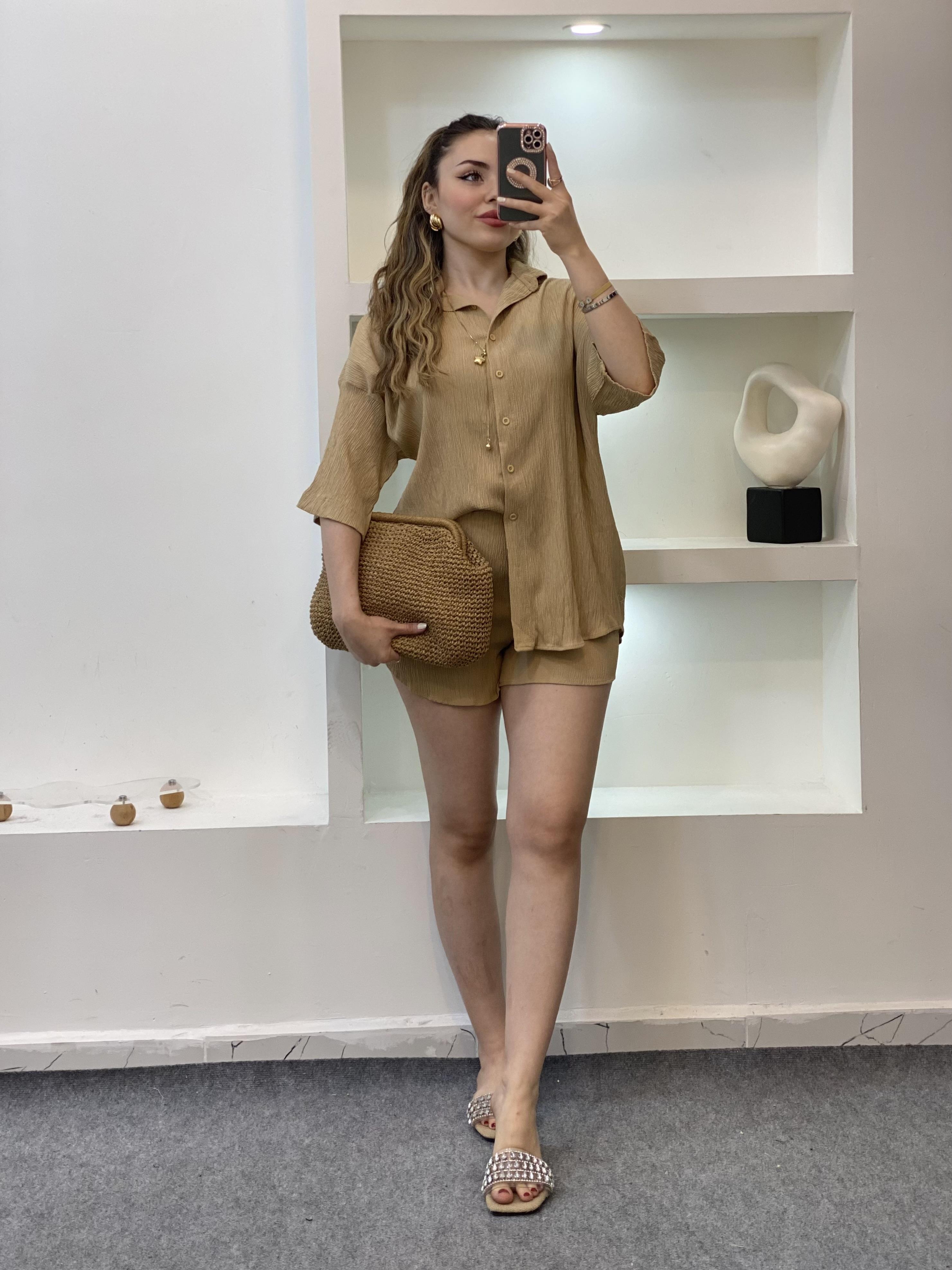Camel Valeur Marka Şortlu Takım