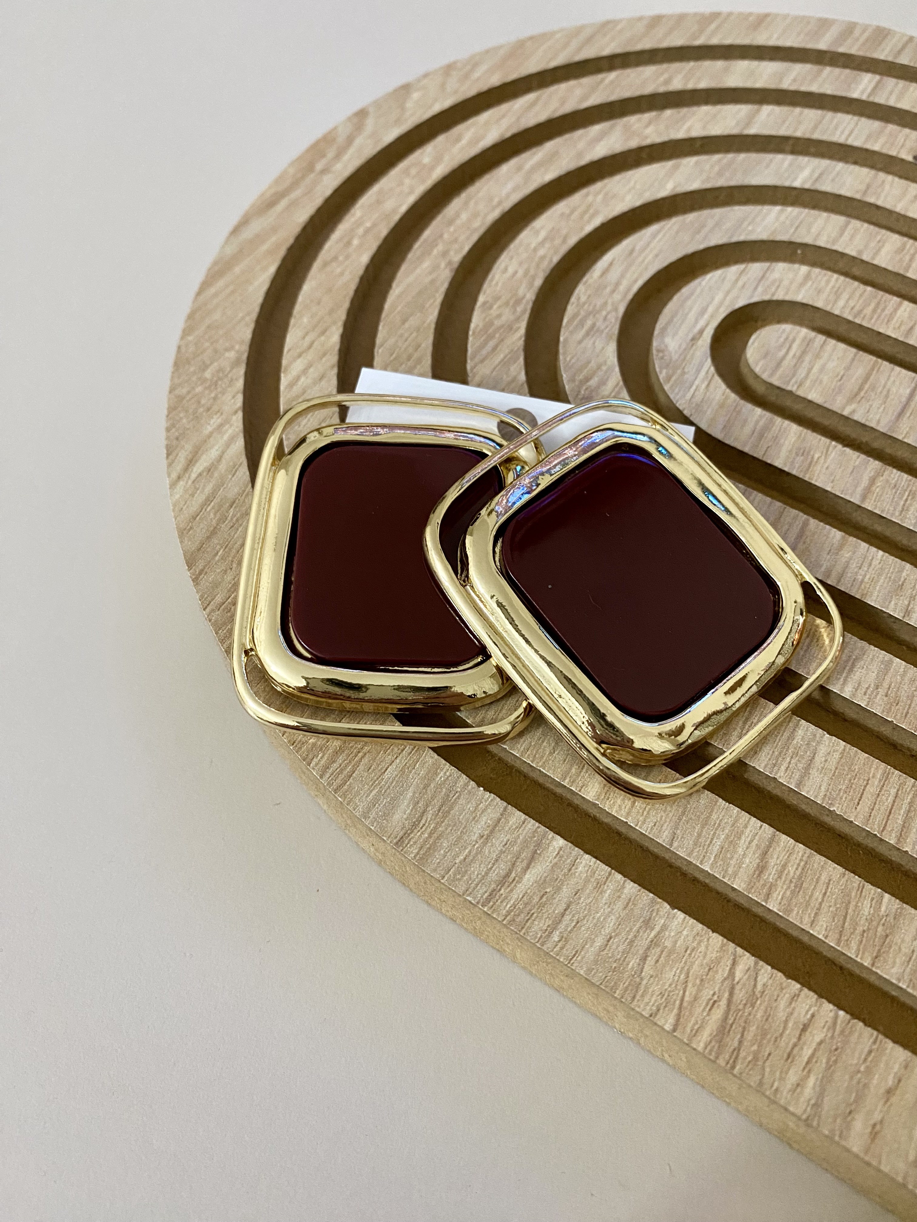 Gold Bordo Marka Model Küpe
