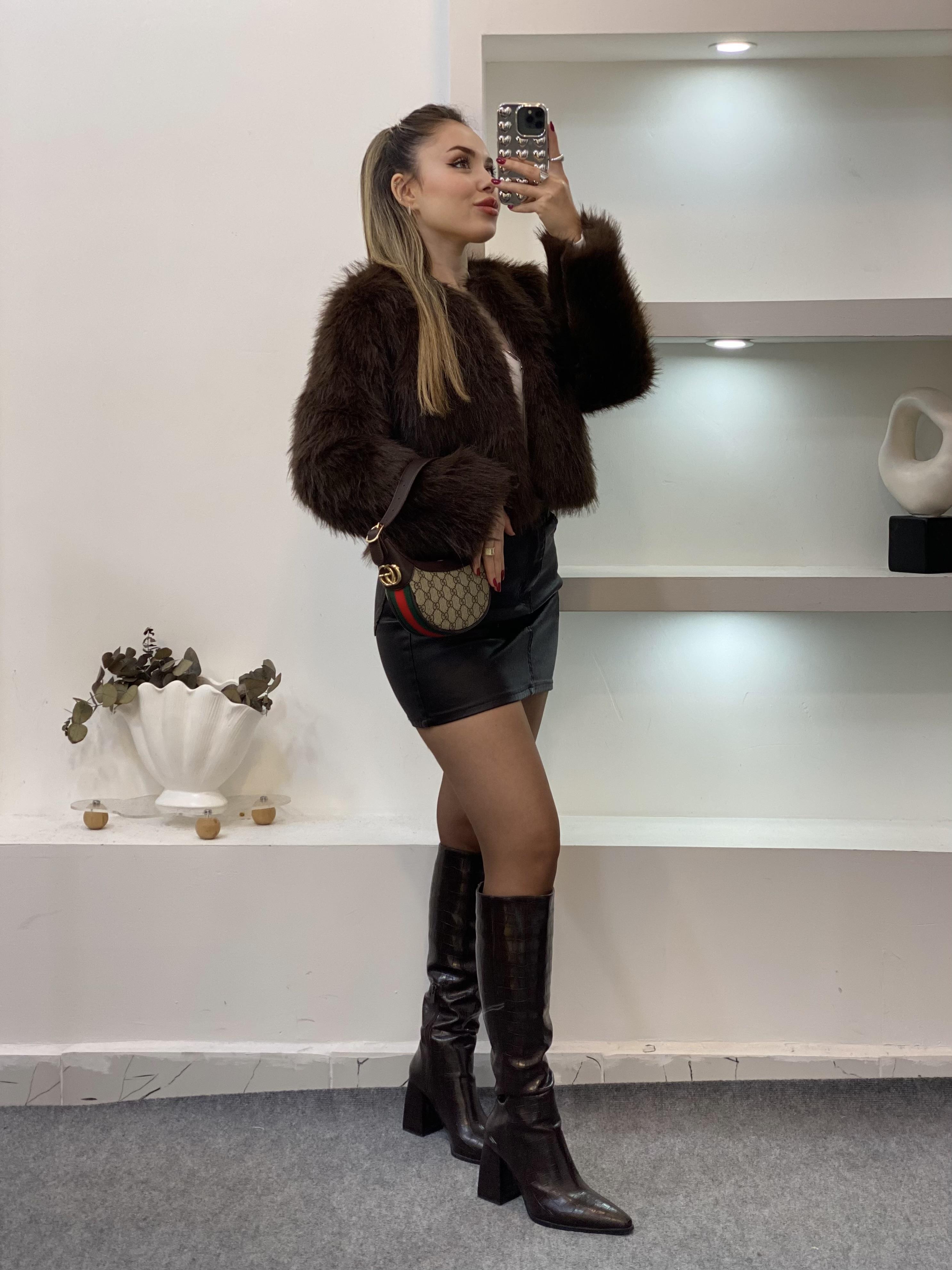 Kahve Kısa Form Kürk