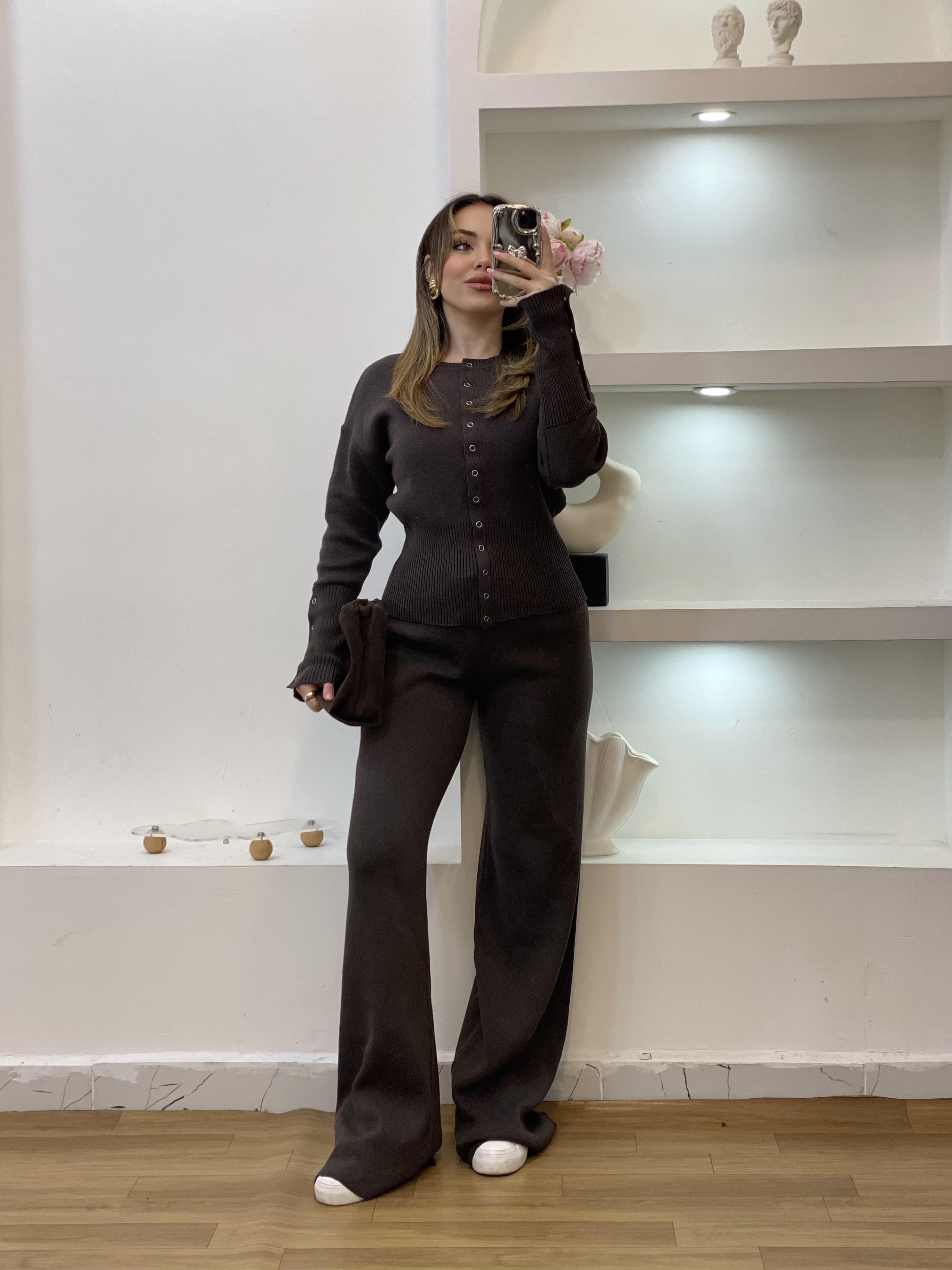 Kahve Triko Takım