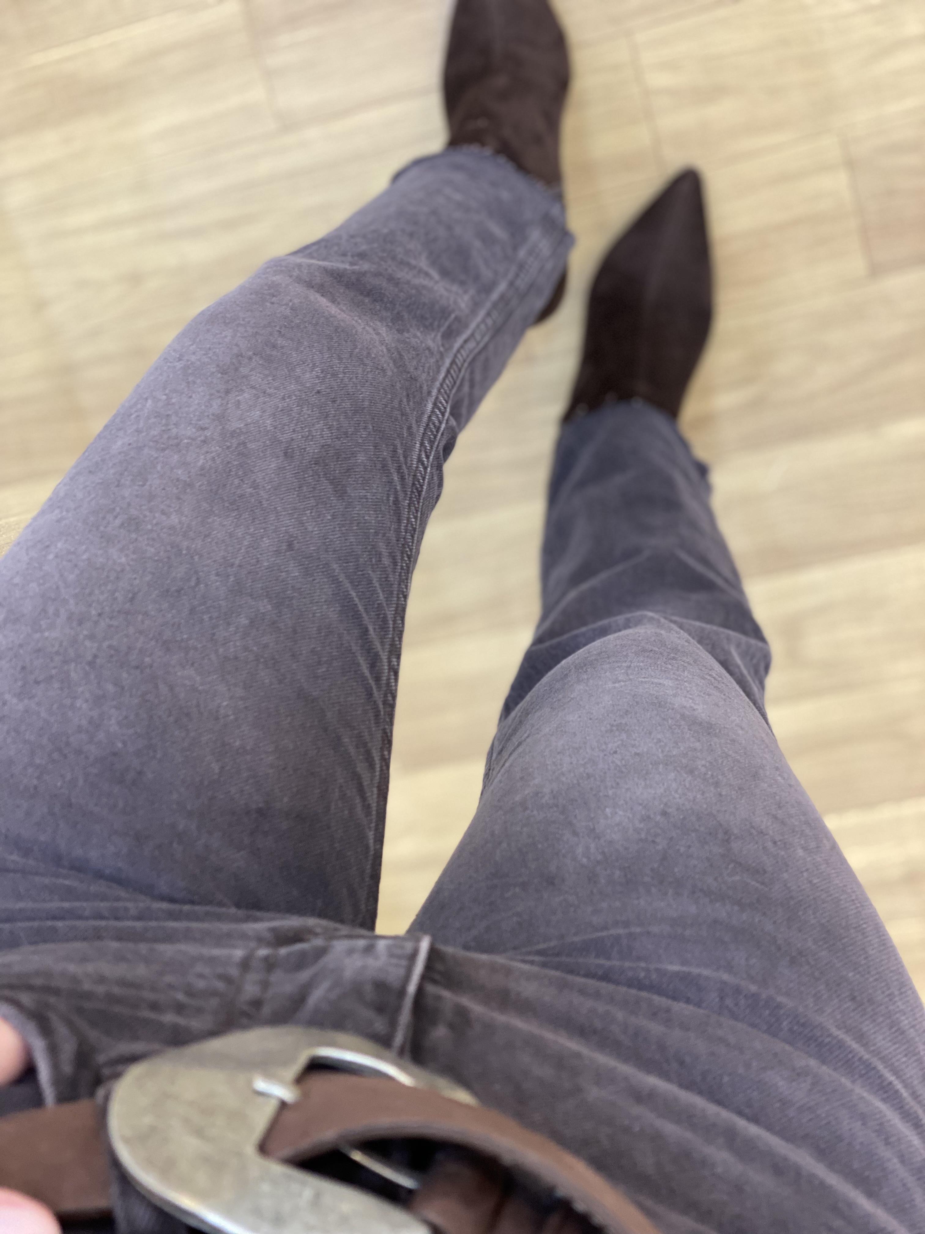 Kahve Yıkamalı Yüksek Bel Boyfit Jean