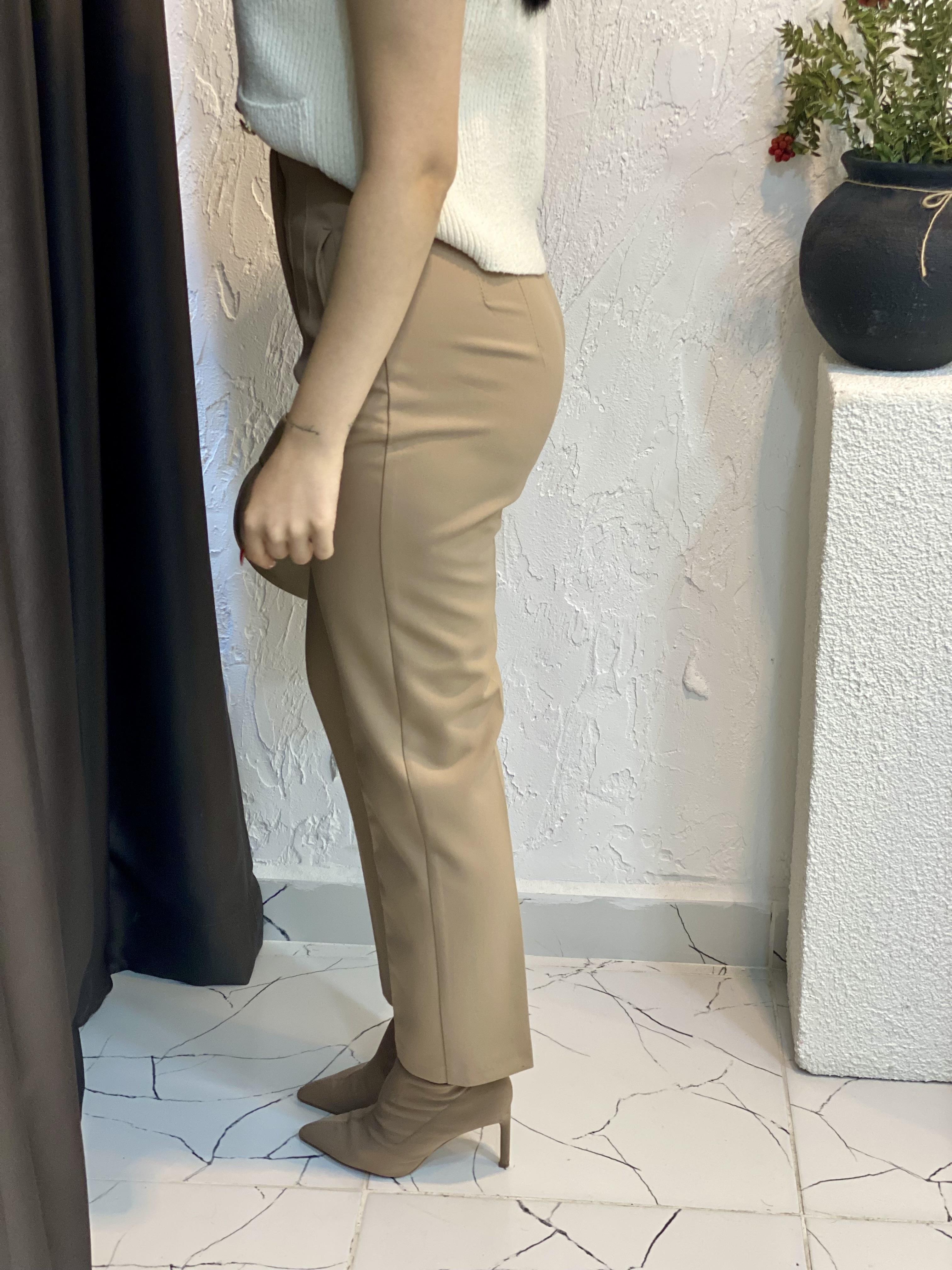 Karol Marka Camel Kumaş Pantolon 