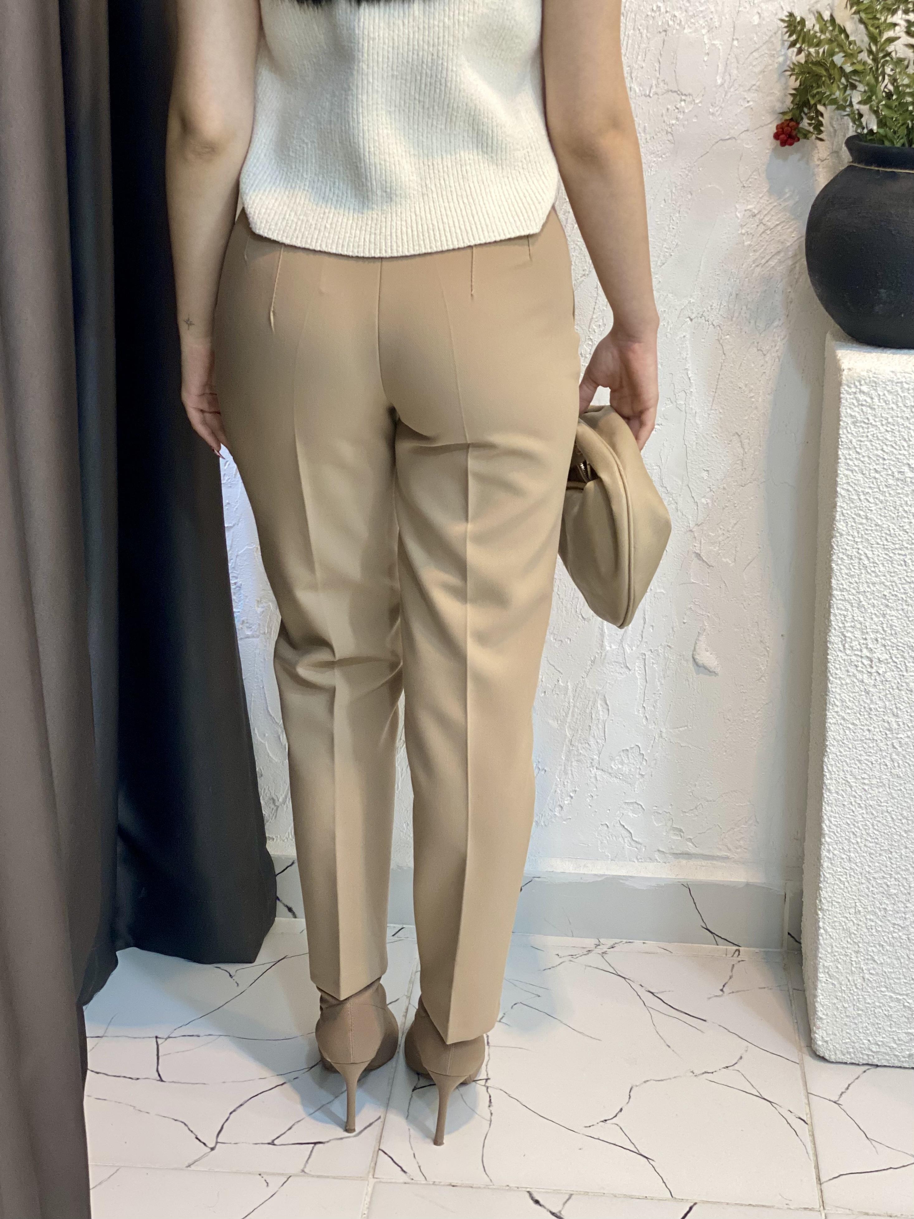 Karol Marka Camel Kumaş Pantolon 